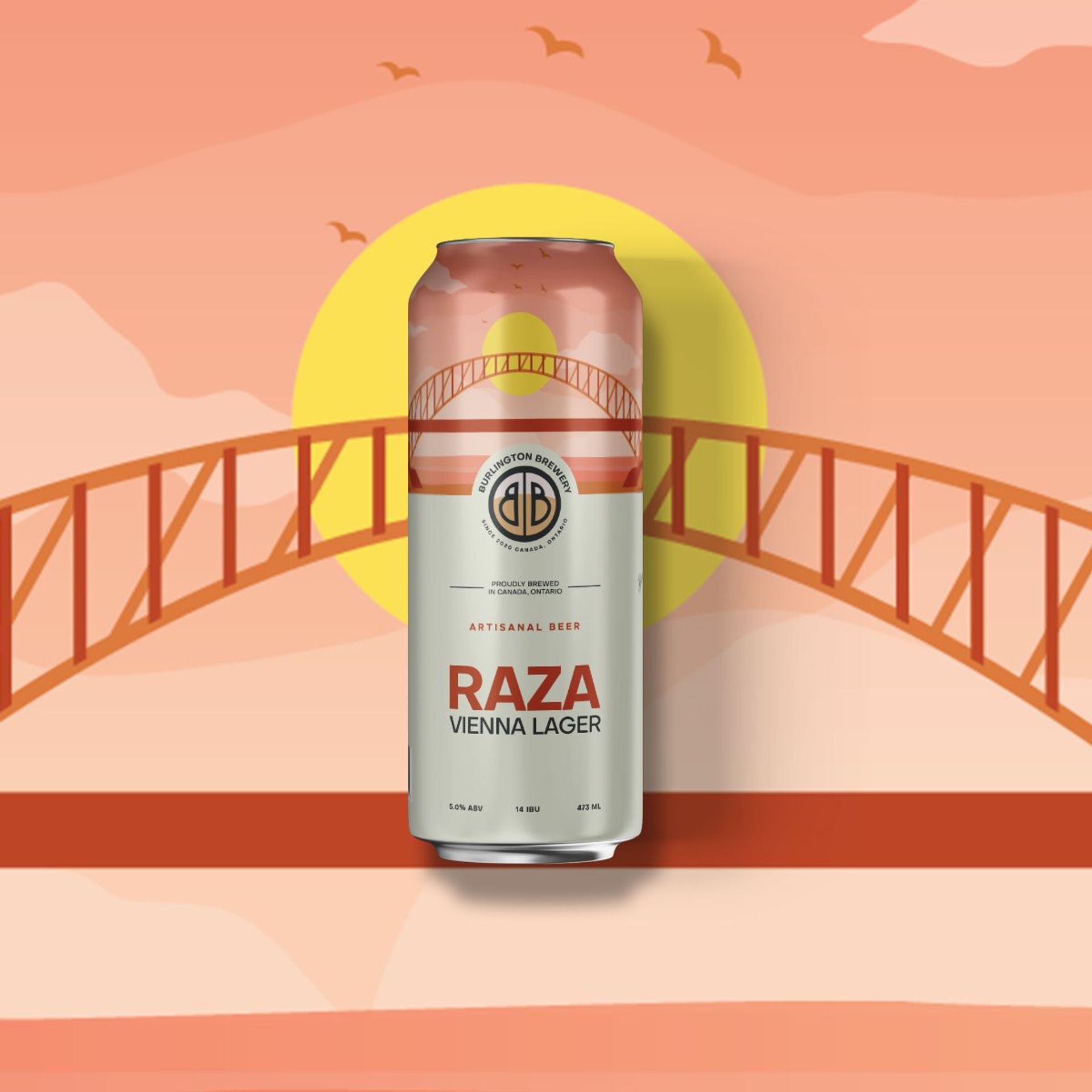 Raza Lager, 16oz can beer (5.0%ABV)\