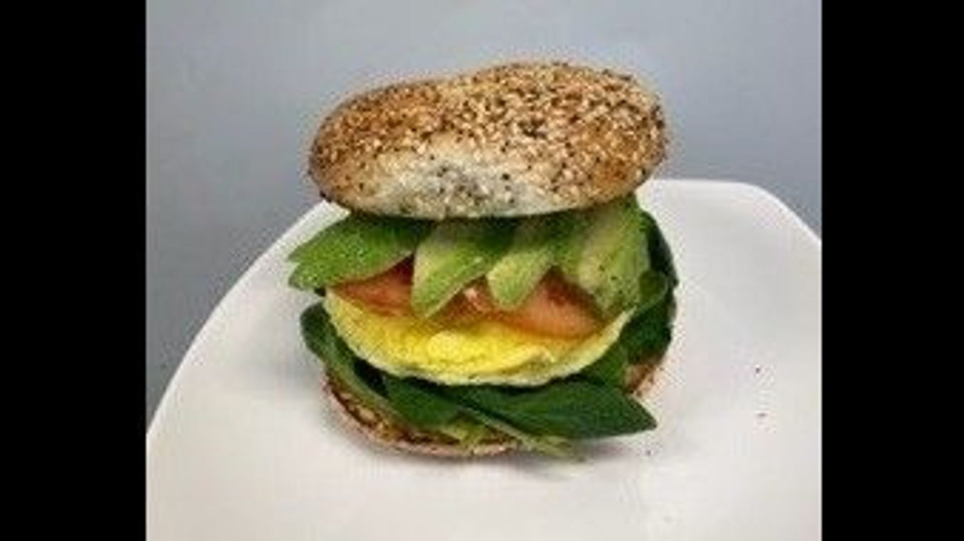 Egg, TOMATO, Spinach & Avocado Bagel