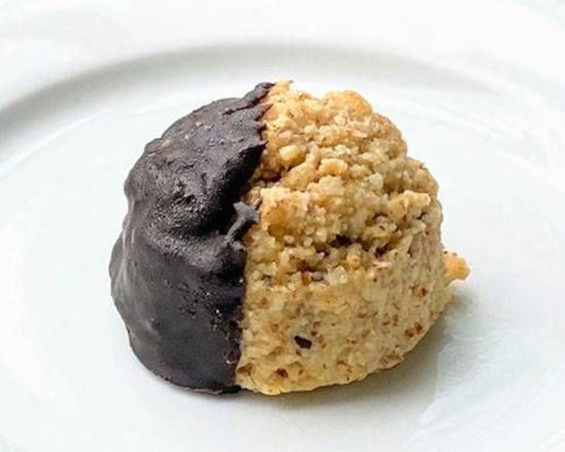 Chocolate-Dipped Macaroon