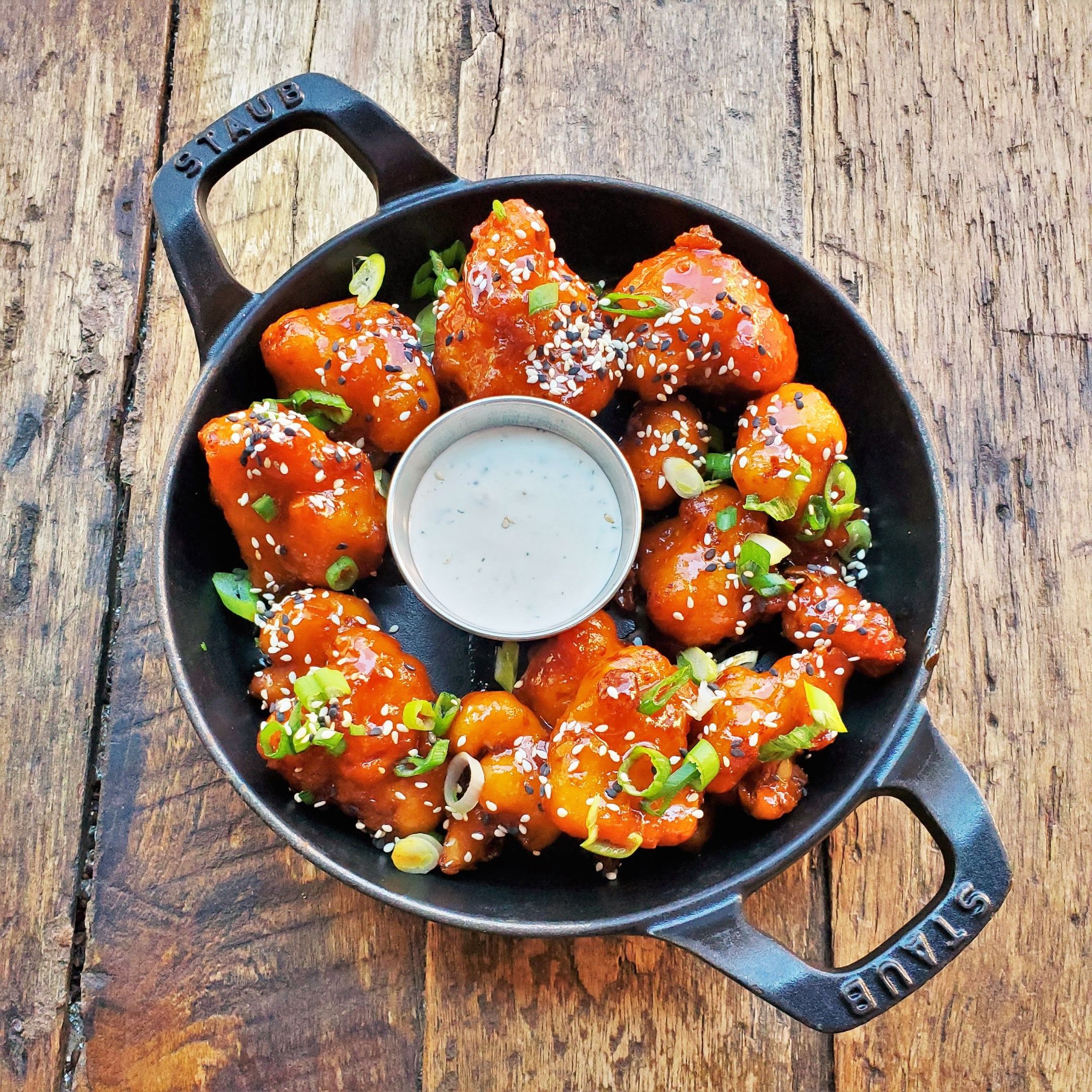 Maple Sriracha Cauliflower