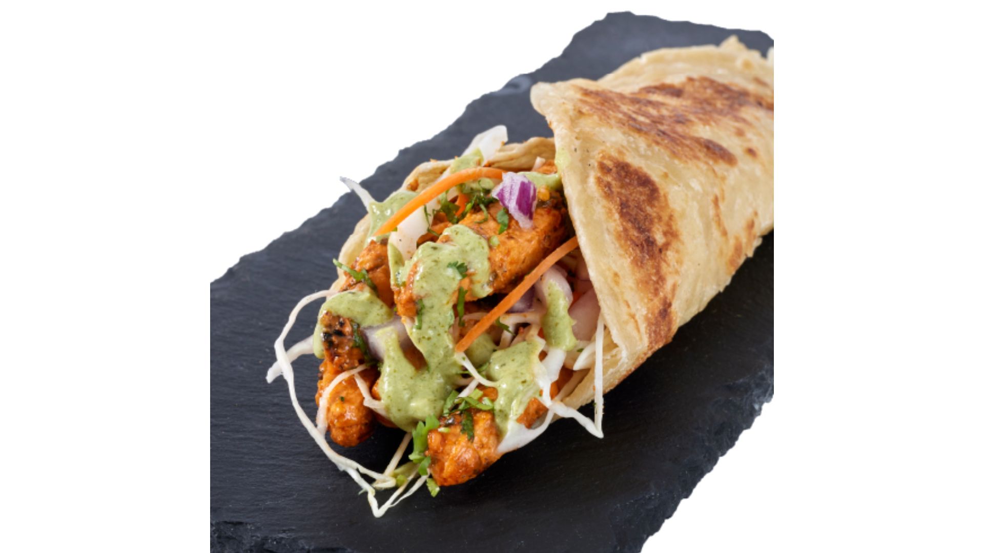 Plant Based Chick'n Tikka Kathi Roll