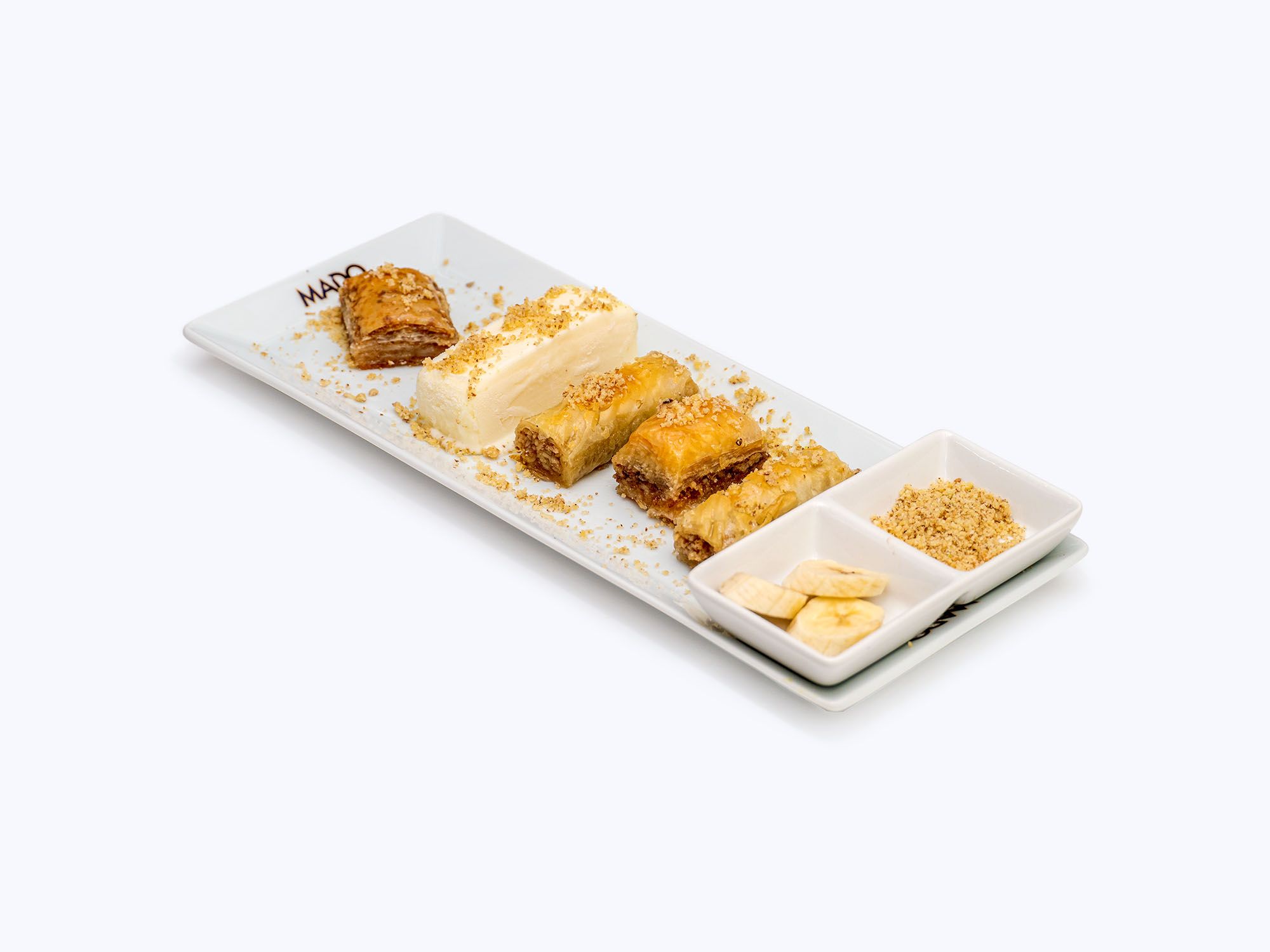 Walnut Dessert Plate (4 Slices)