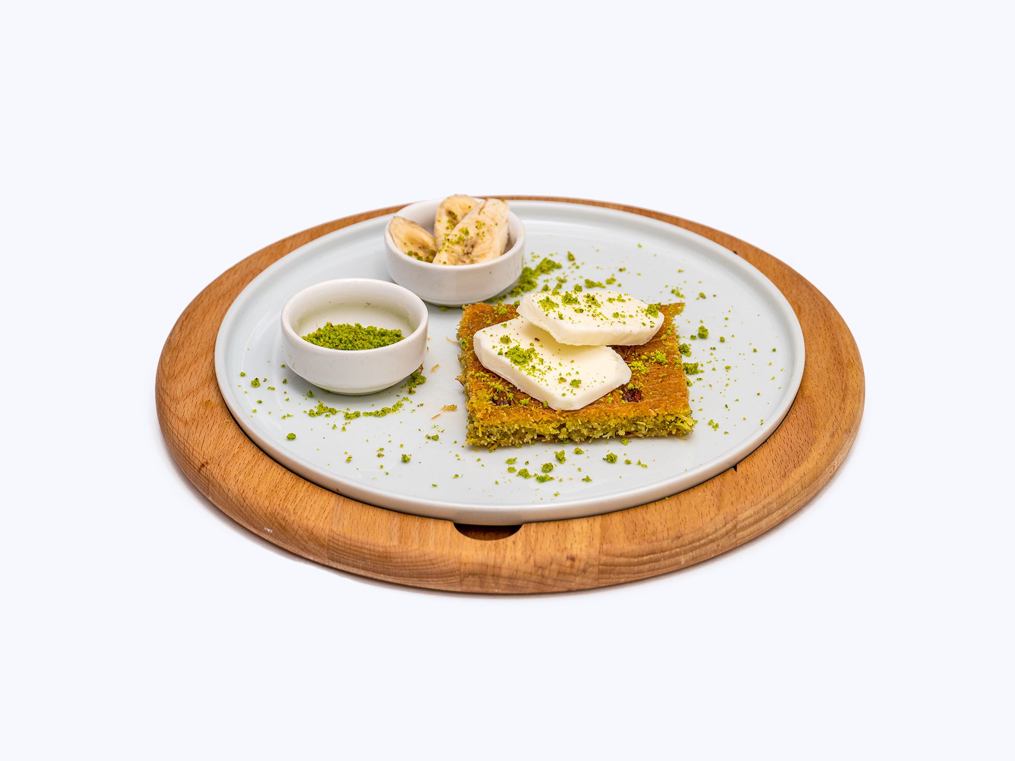 Ice Cream with Pistachio Kadaif