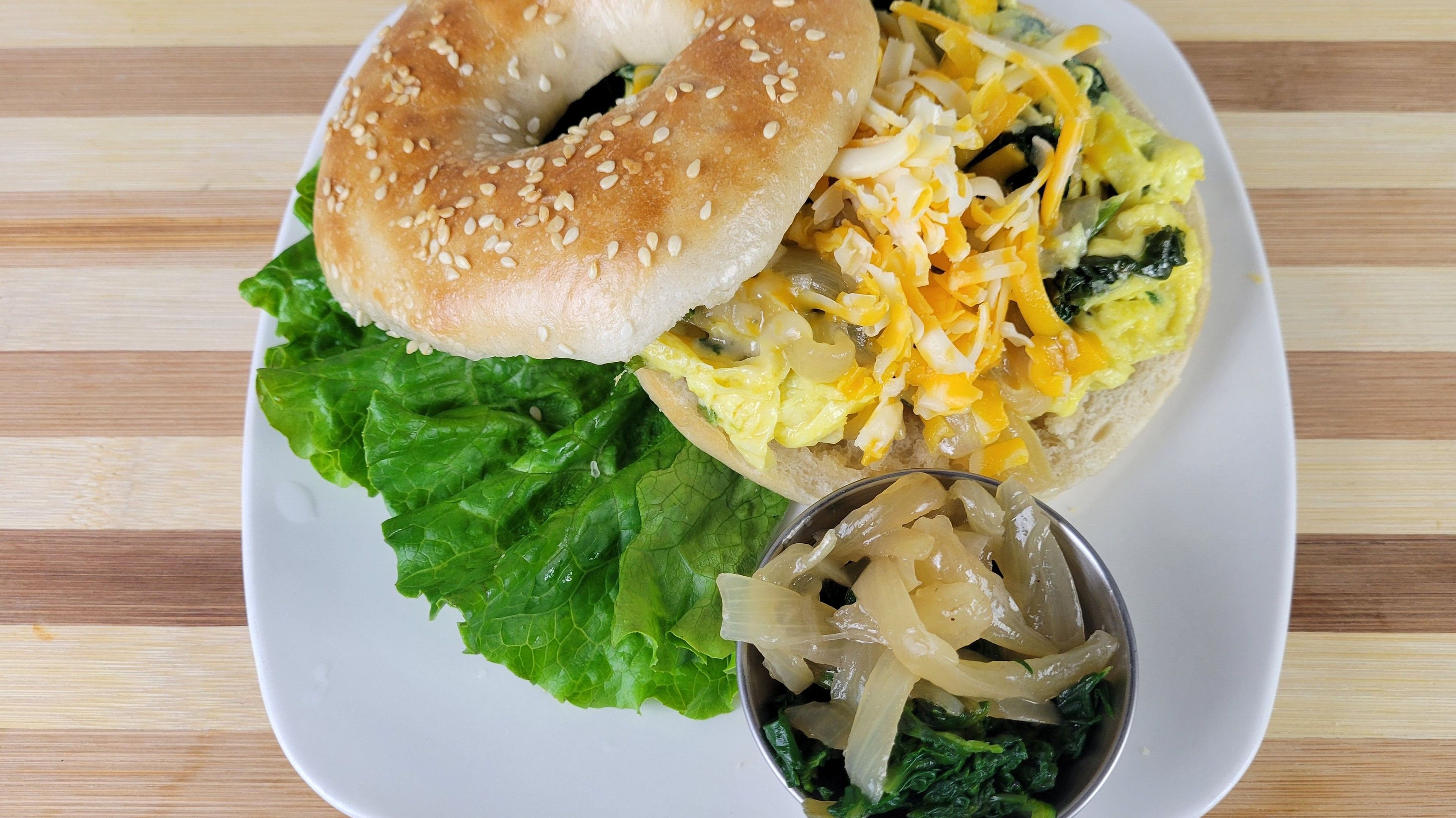 Veg Breakfast Bagel