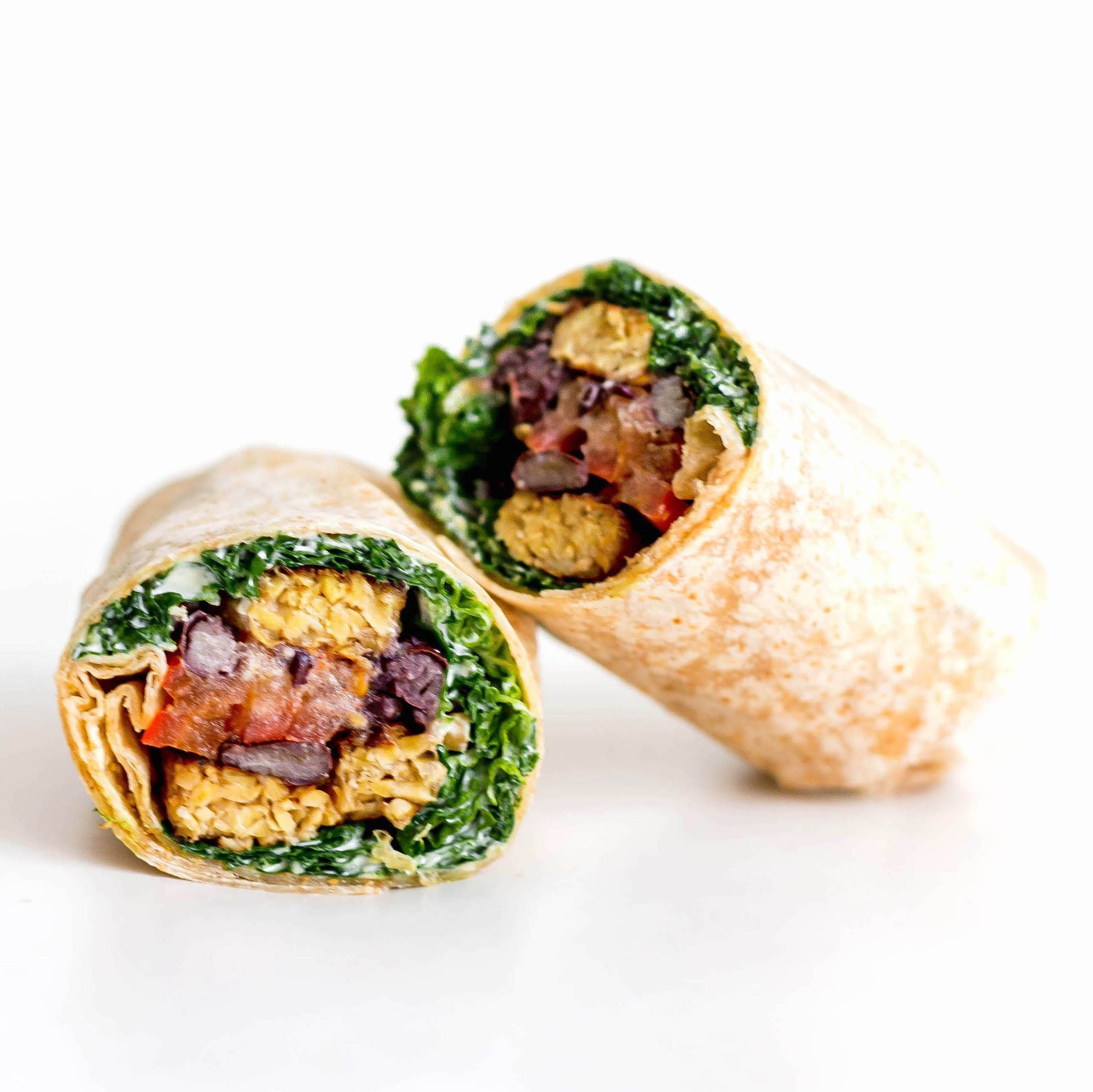 Tempeh Bacon Club Wrap