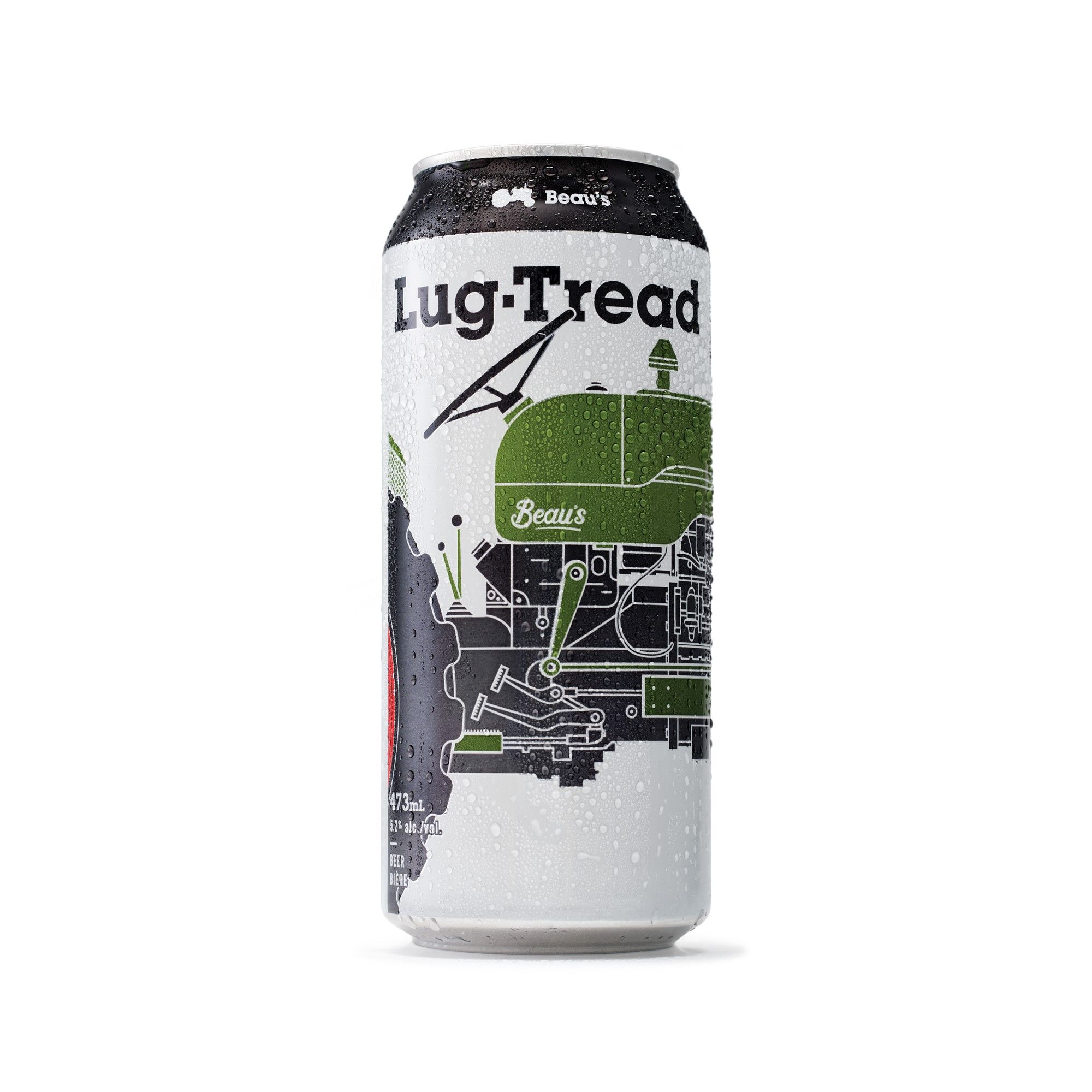 Beau's Lug Tread Lager, 473ml (5.2% ABV)