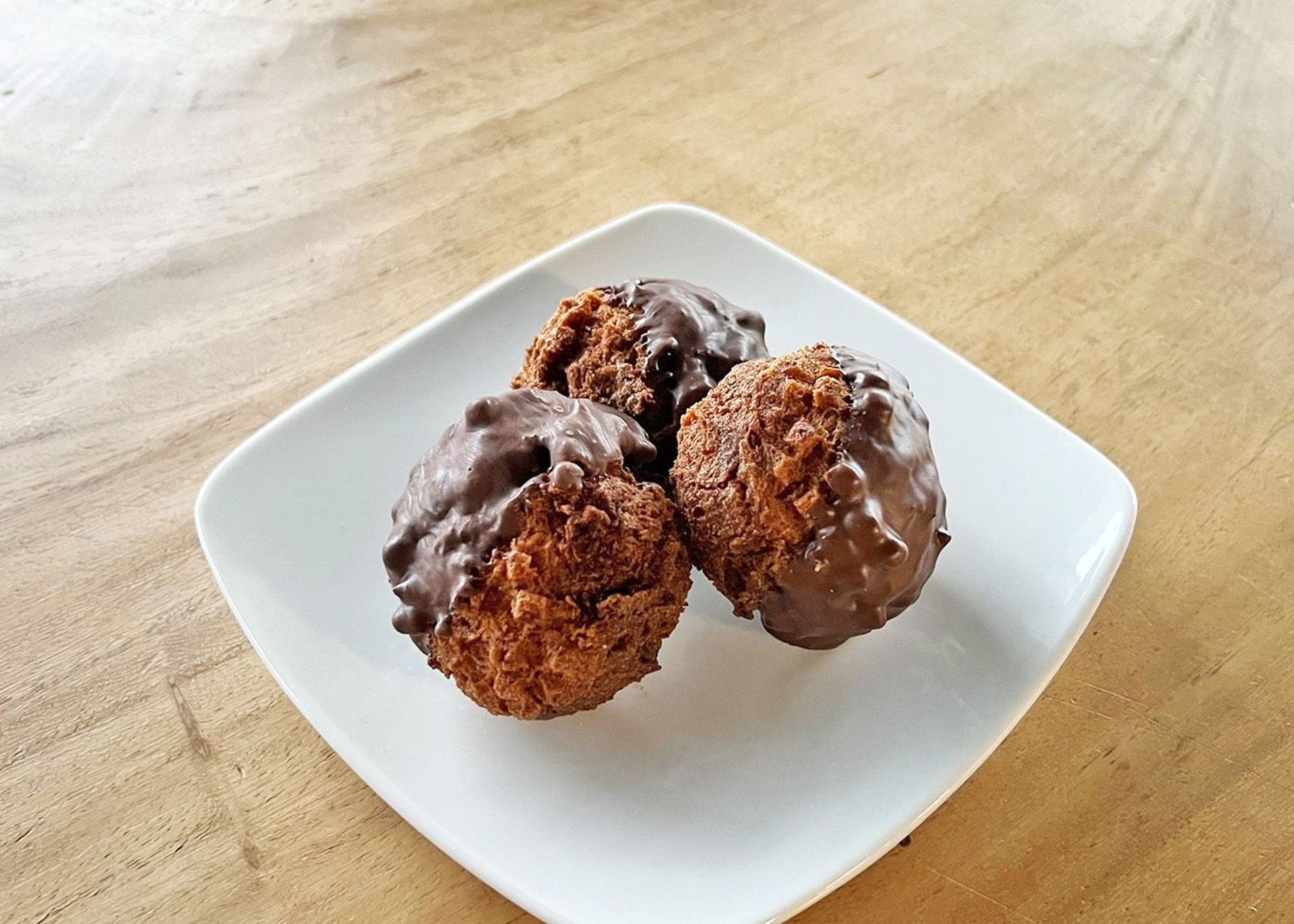 Chocolate Dipped Donut Bite