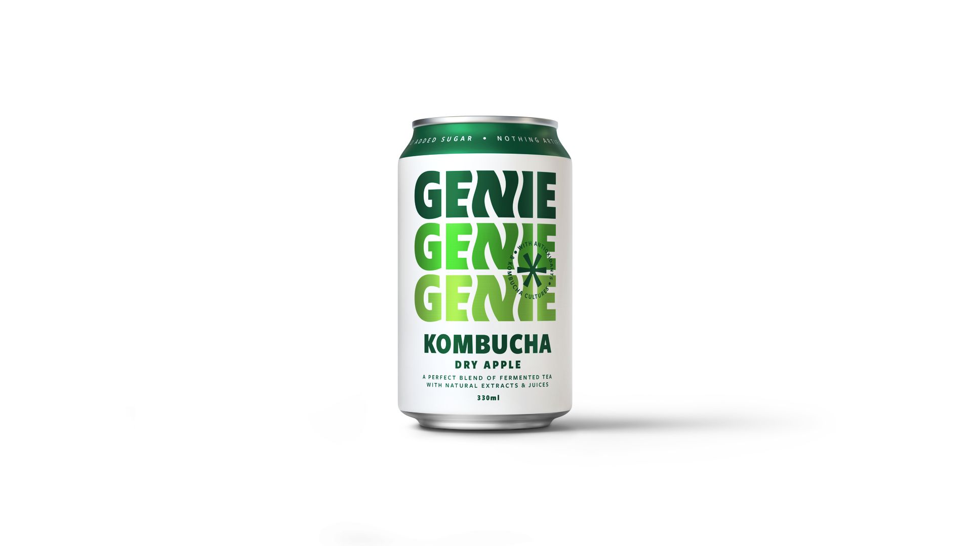 Genie Kombucha Dry Apple (Organic)