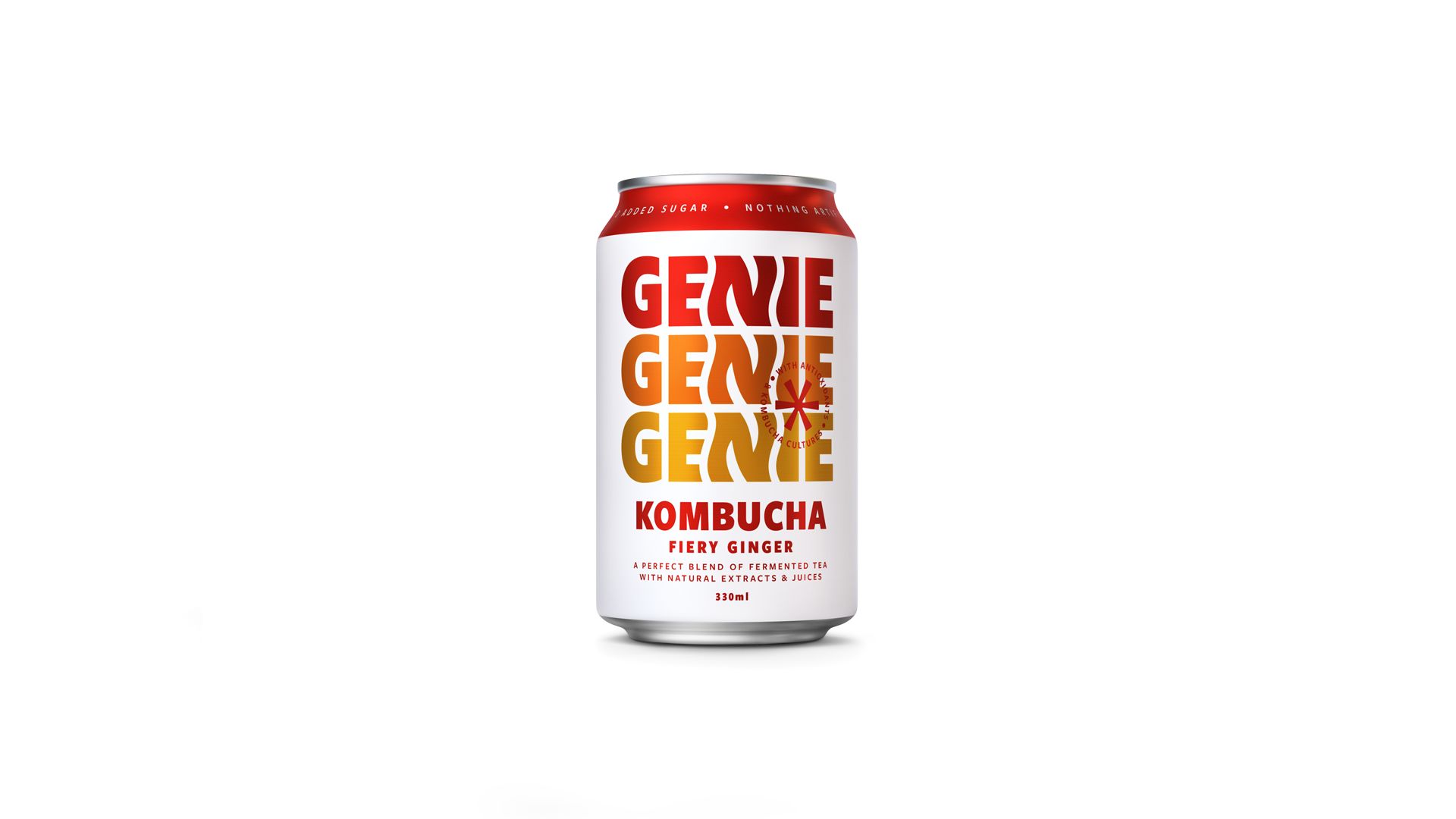 Genie Kombucha Fiery Ginger (Organic)