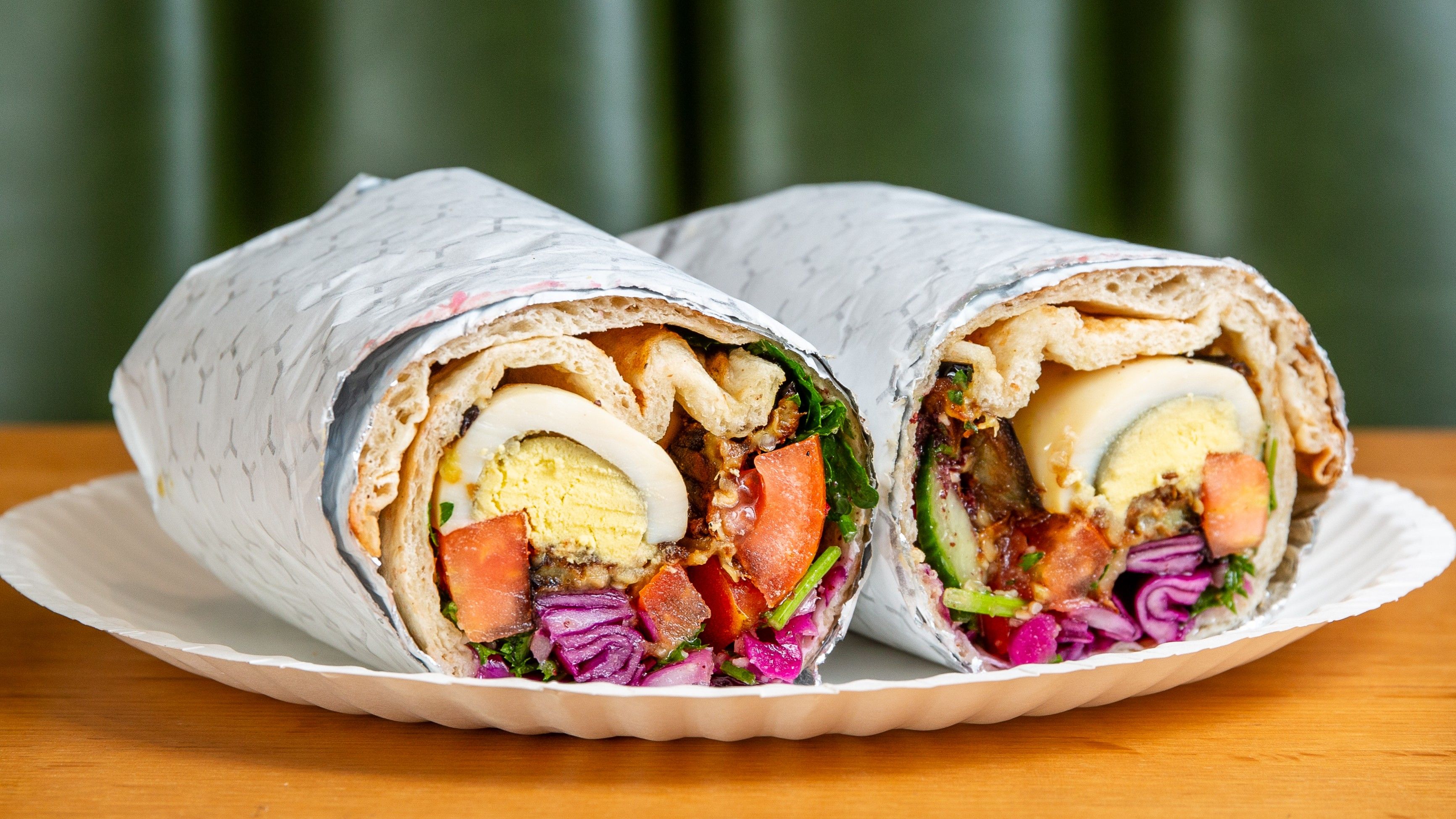 Egg & Eggplant Sabich Laffa