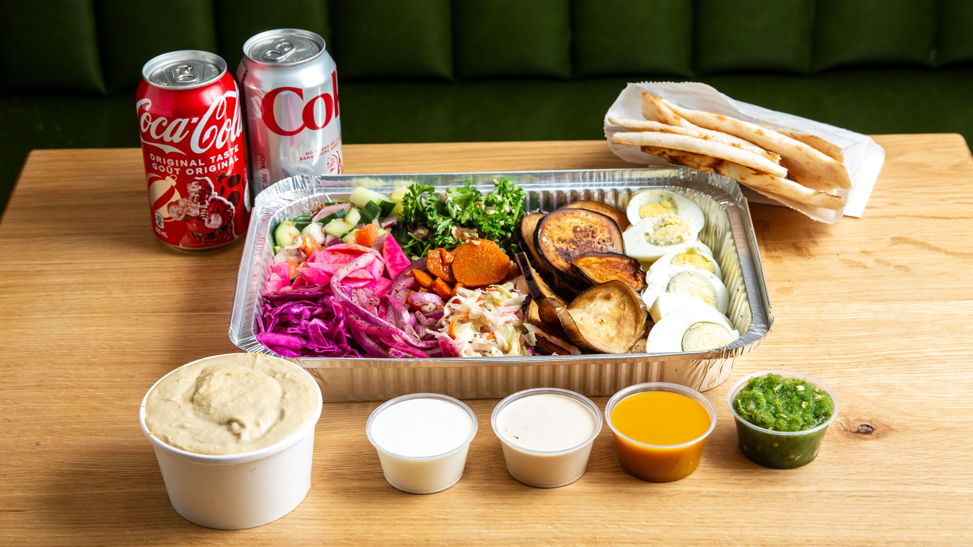 Egg & Eggplant Sabich for Two