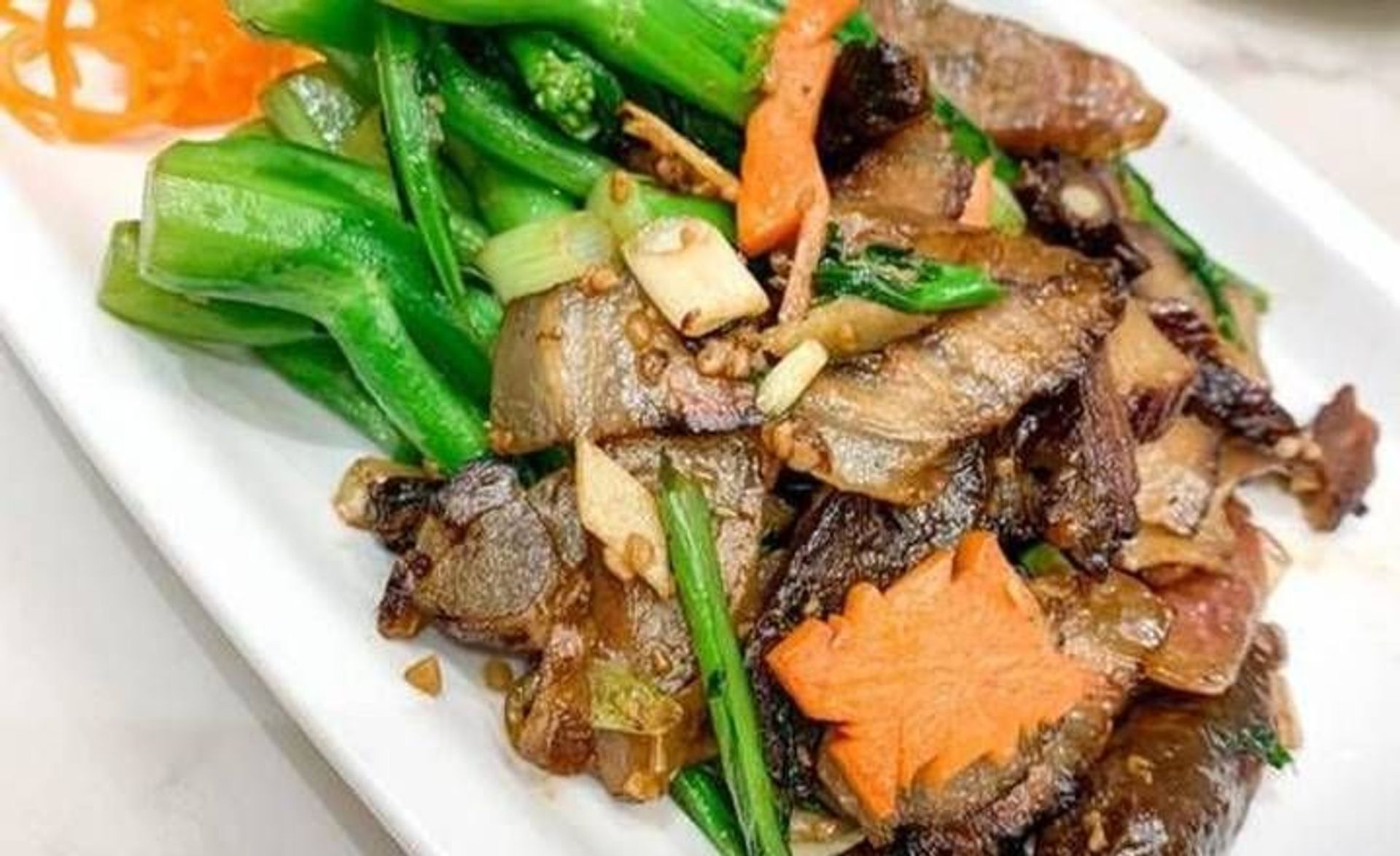 臘味炒芥蘭, Stir Fried Chinese Broccoli w/ Preserved Meat H10