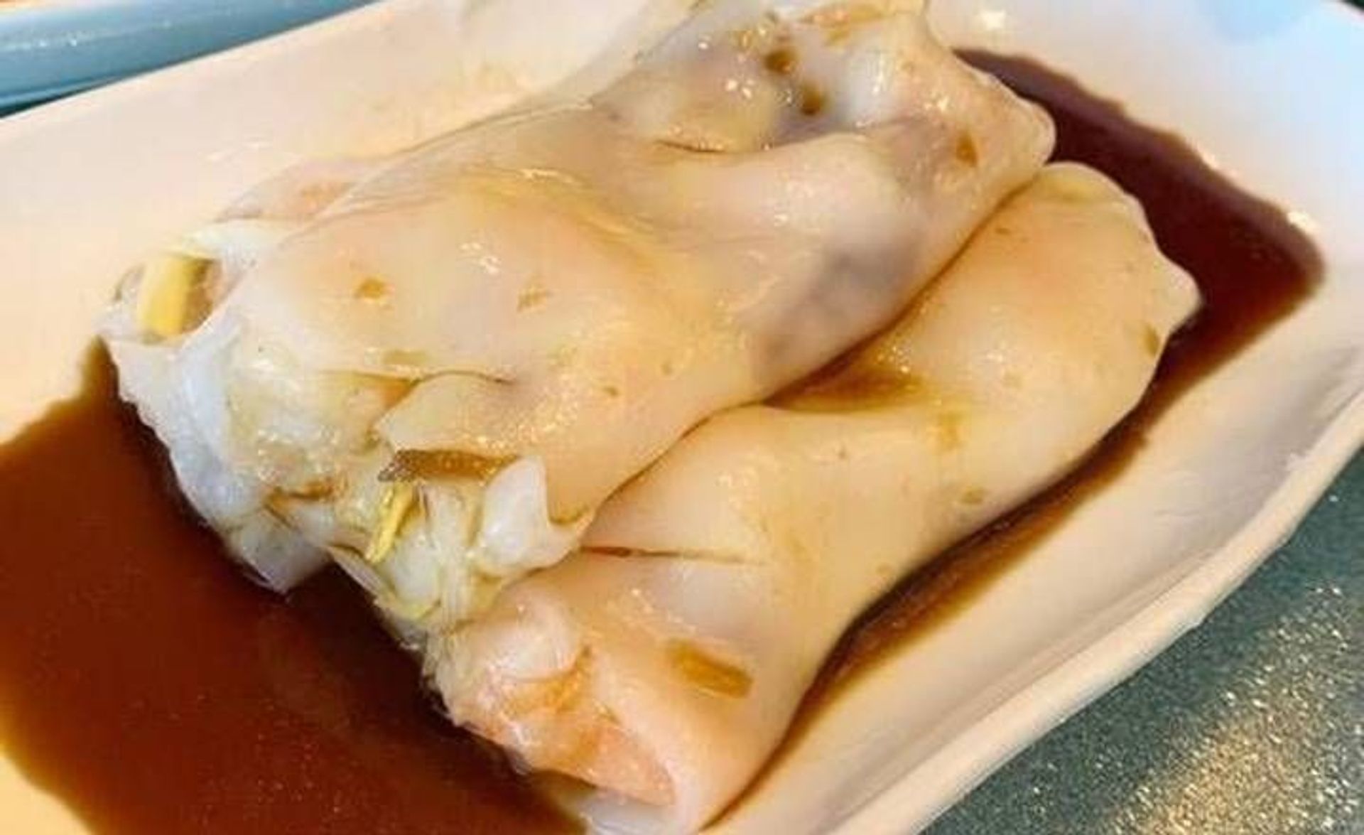 韭王晶瑩鮮蝦腸, Shrimp & Chive Rice Noodle Roll L18