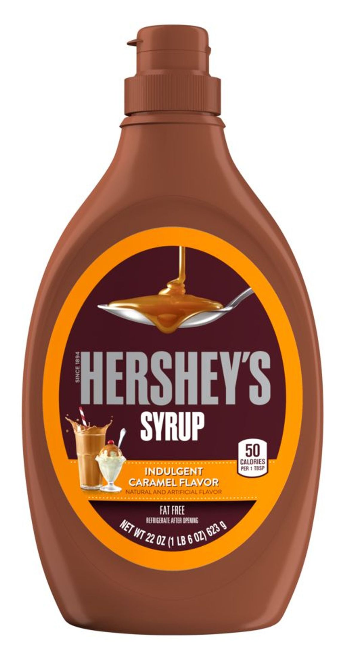 Caramel Syrup Bottle