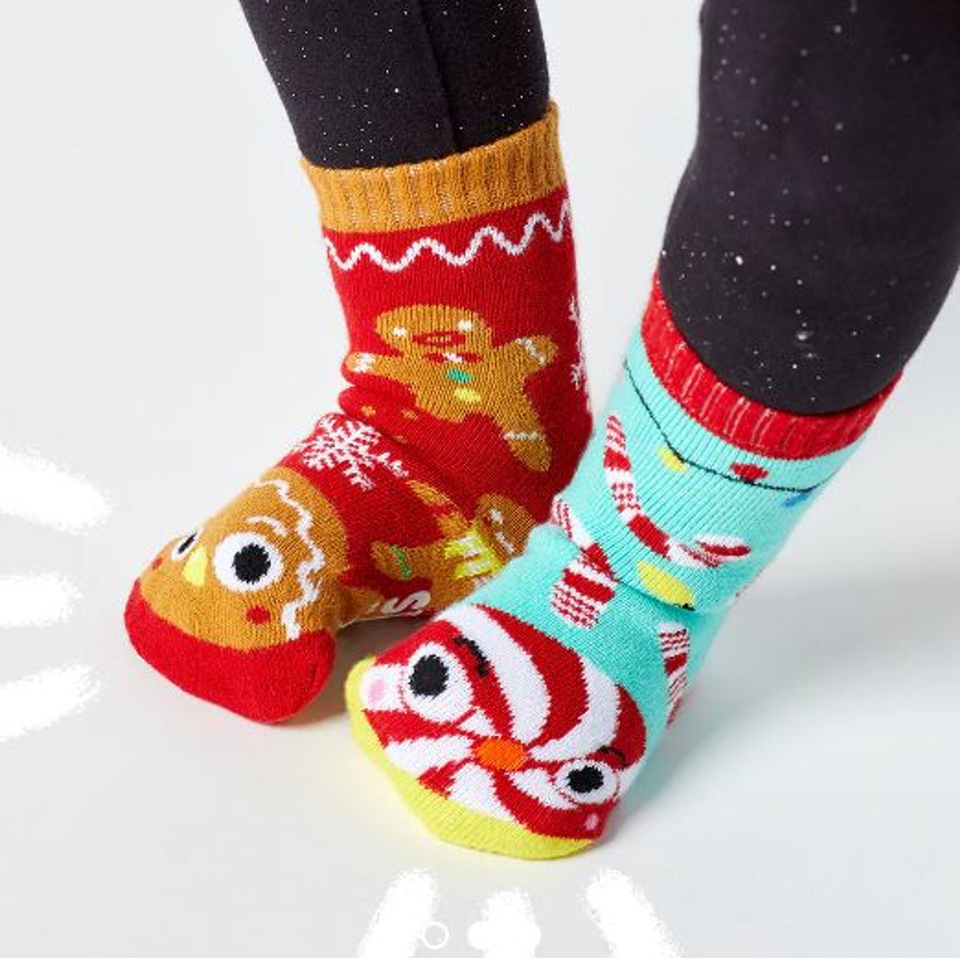 Socks - Gingerbread and Candy Canes