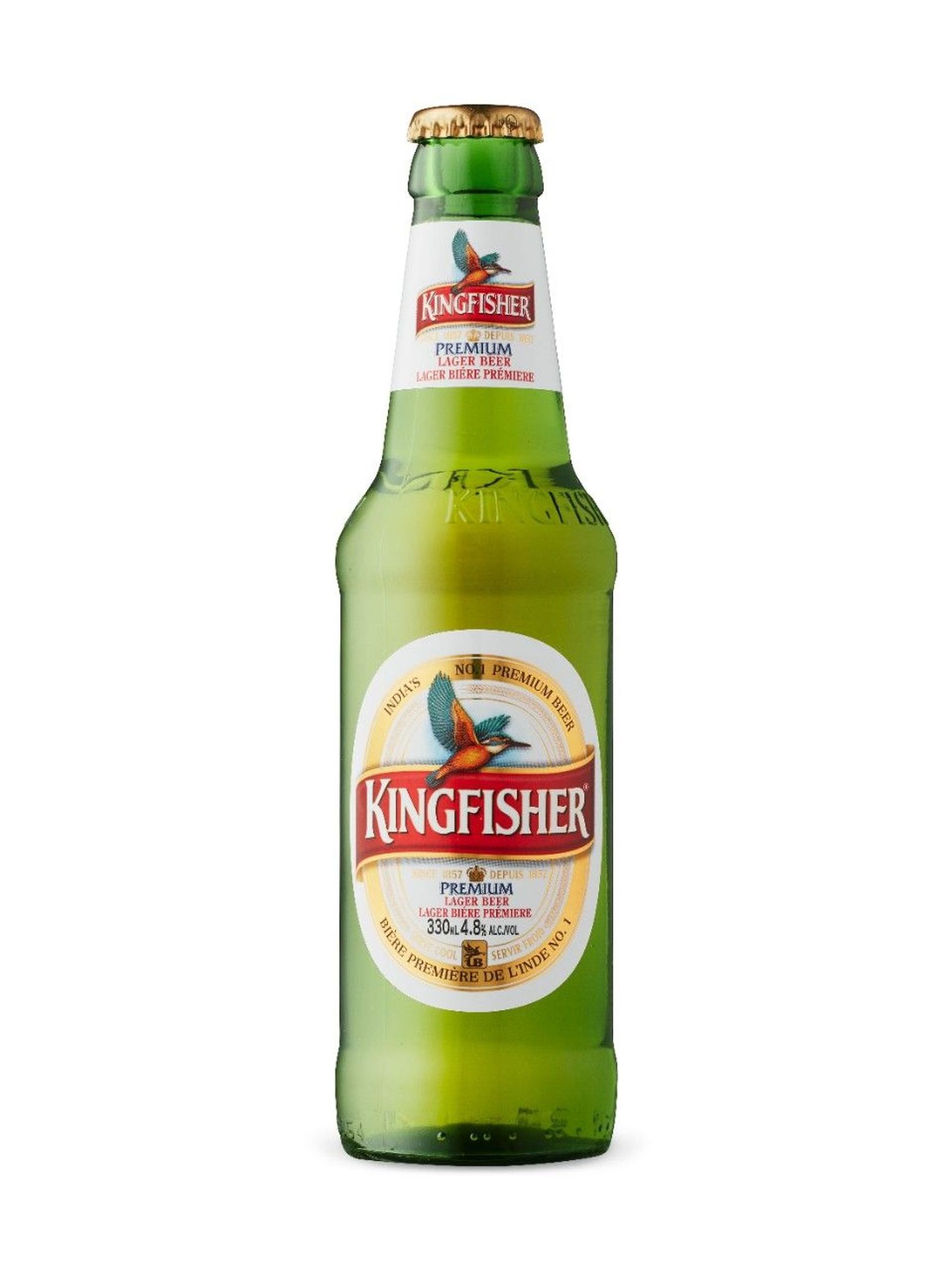 Kingfisher Pale Lager India, 330mL beer (4.5% ABV)