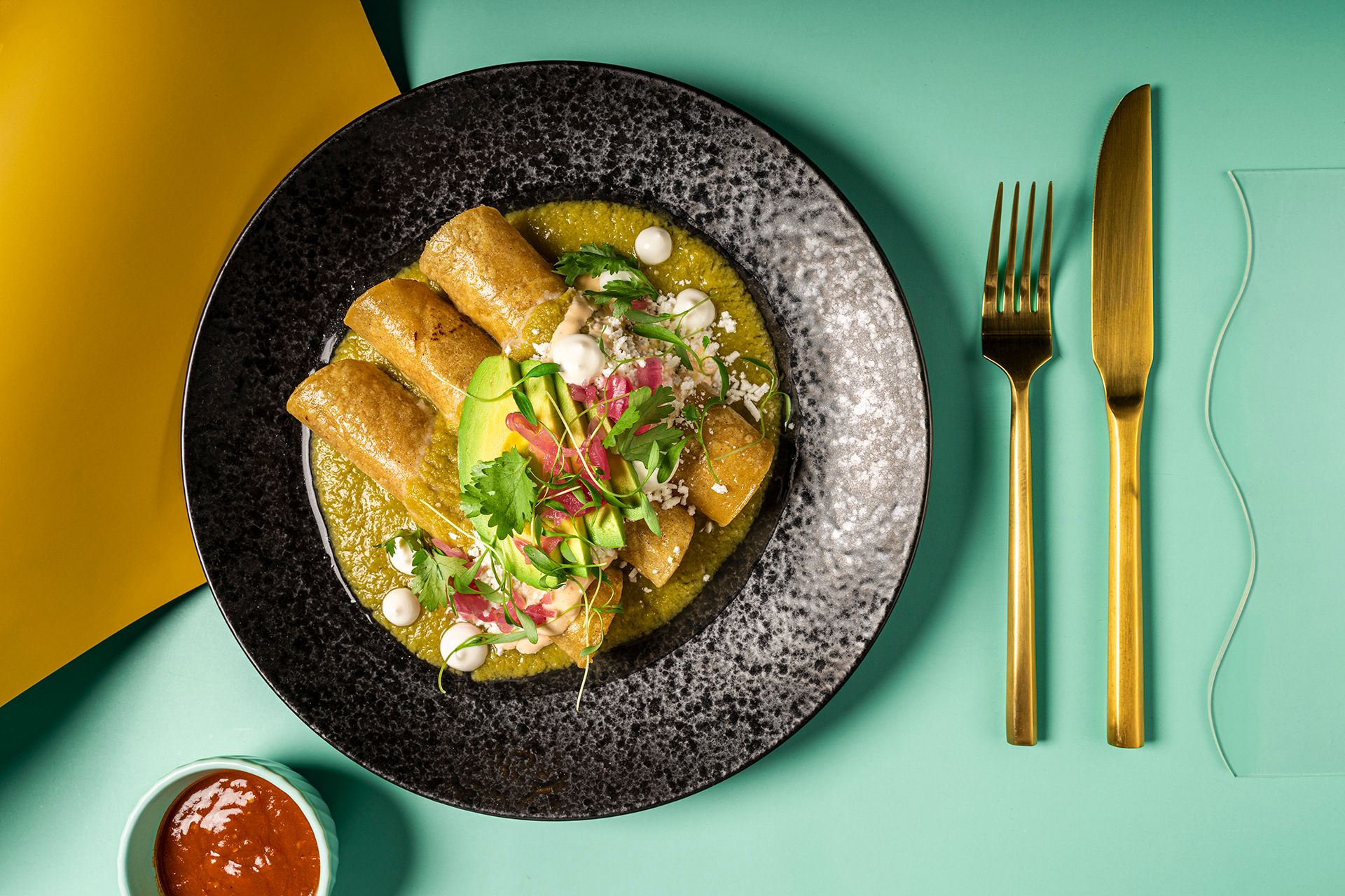 Enchiladas Verdes with Chicken