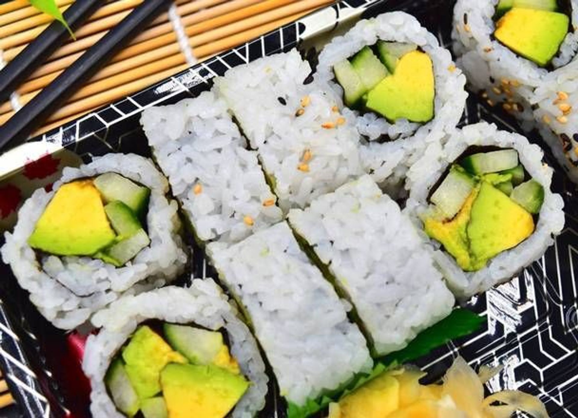 C21. Avocado and Cucumber Maki