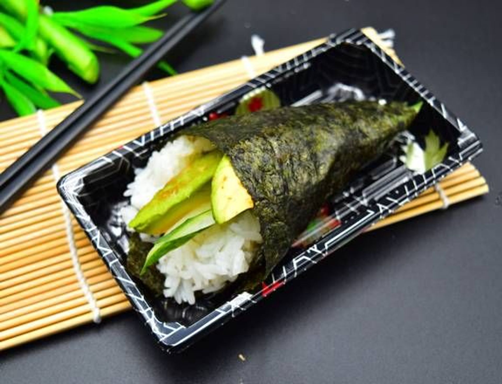 C21. Avocado and Cucumber Handroll