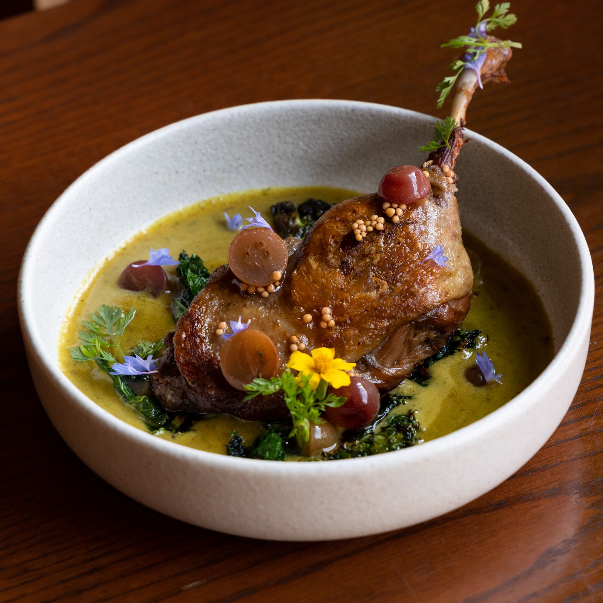 Ghee Confit Duck Leg + Foie Gras Curry