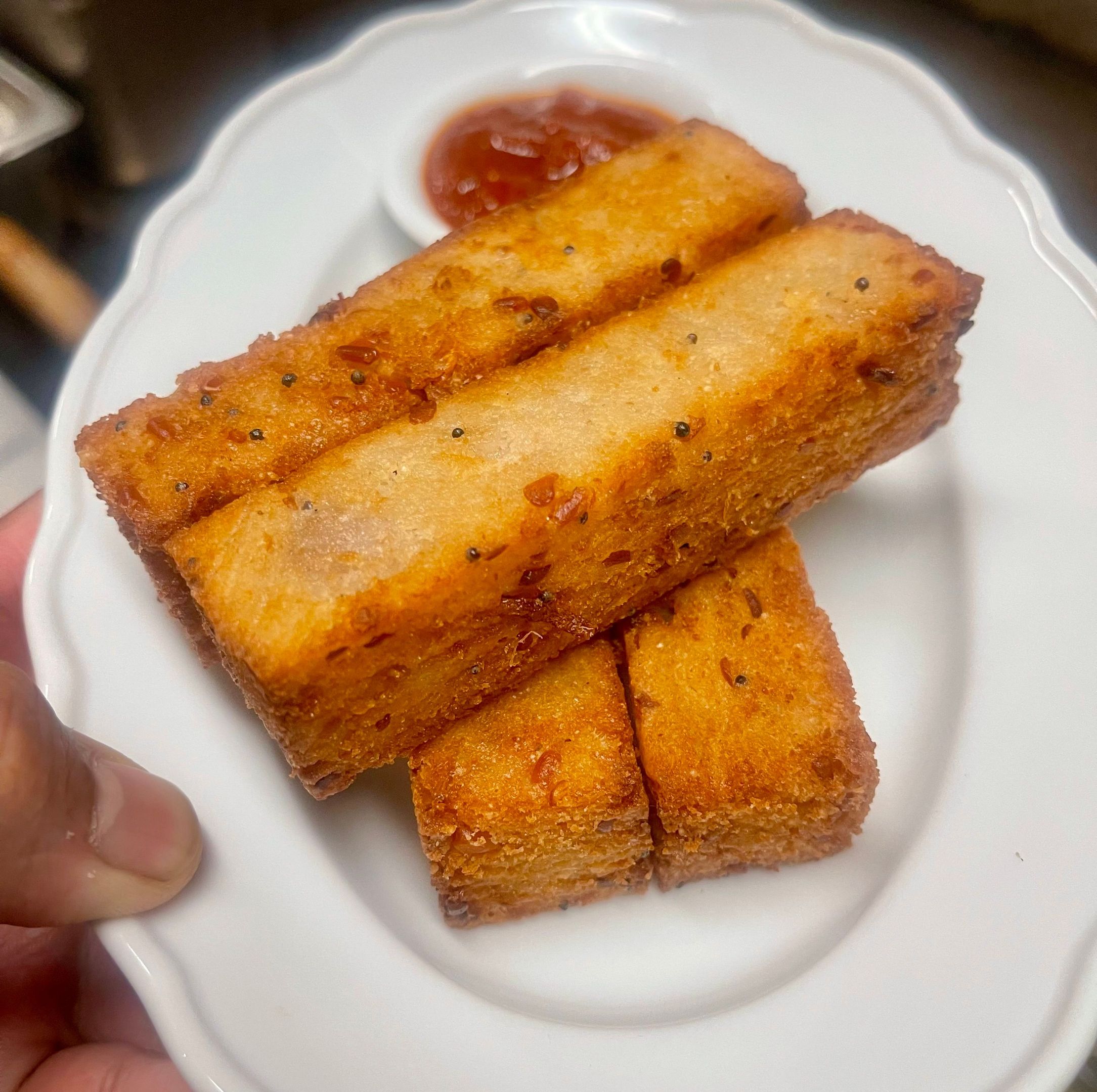 Coconut Upama Fries