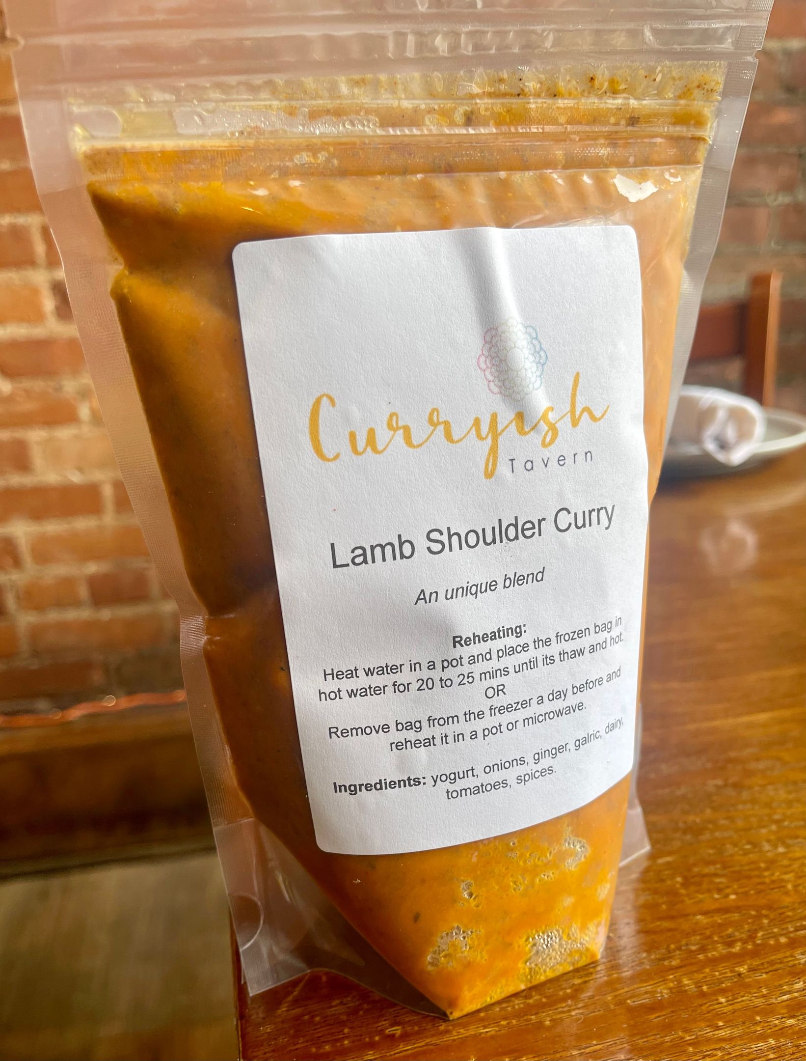 Lamb Shoulder Curry - Frozen Pouches 