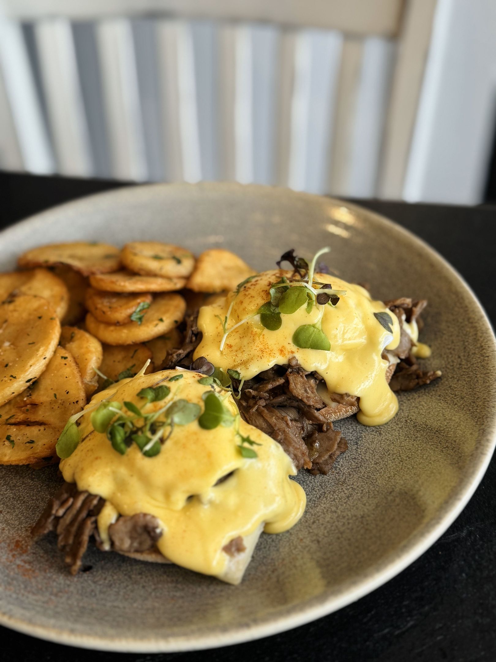 Prime Rib Benedict