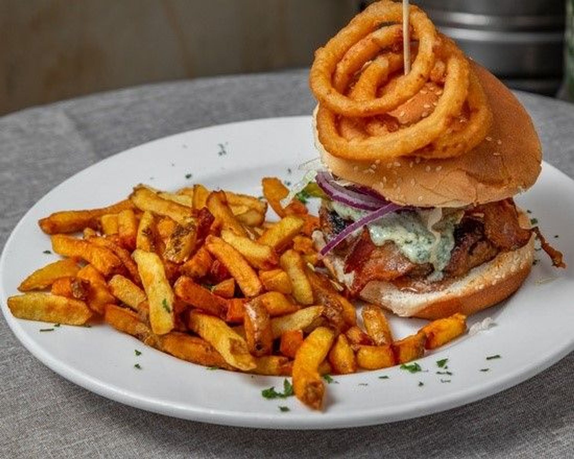 Blue Cheese Bacon Burger