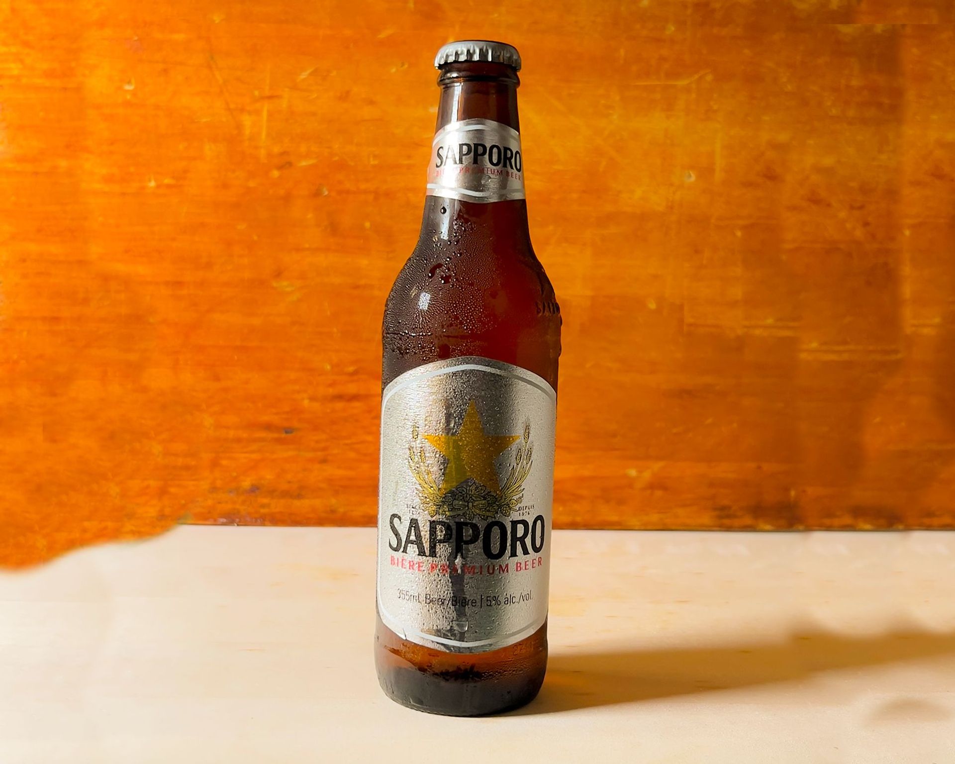 Sapporo Premium Beer, 330ml Bottle, Beer [5.0% ABV]