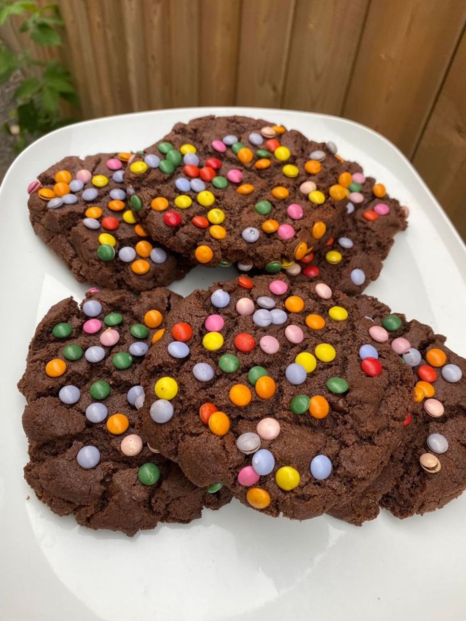 M&M Double Chocolate Chunk Cookie