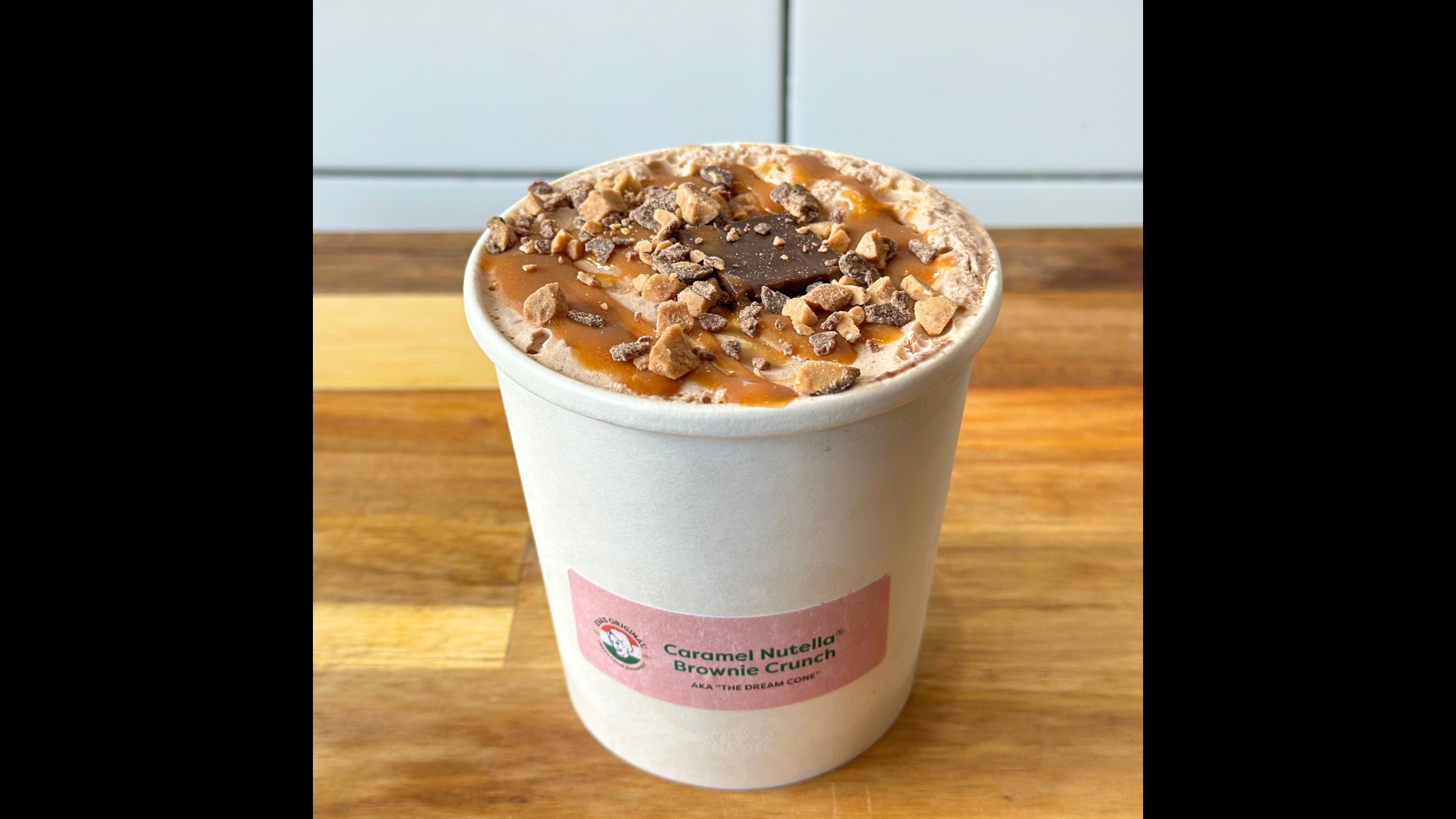Caramel Brownie Nutella Crunch Ice Cream