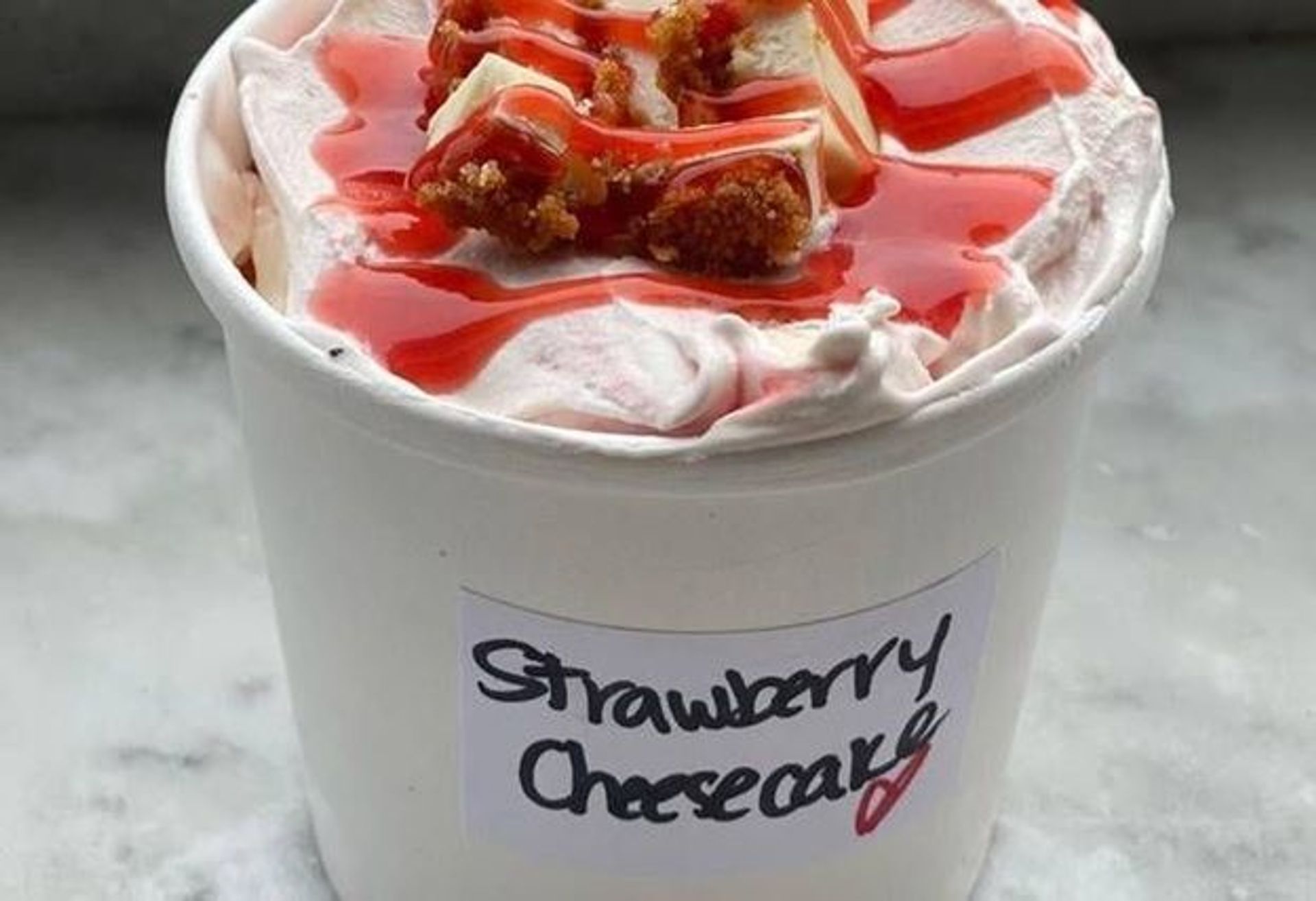 Vegan Strawberry Cheesecake Ice Cream