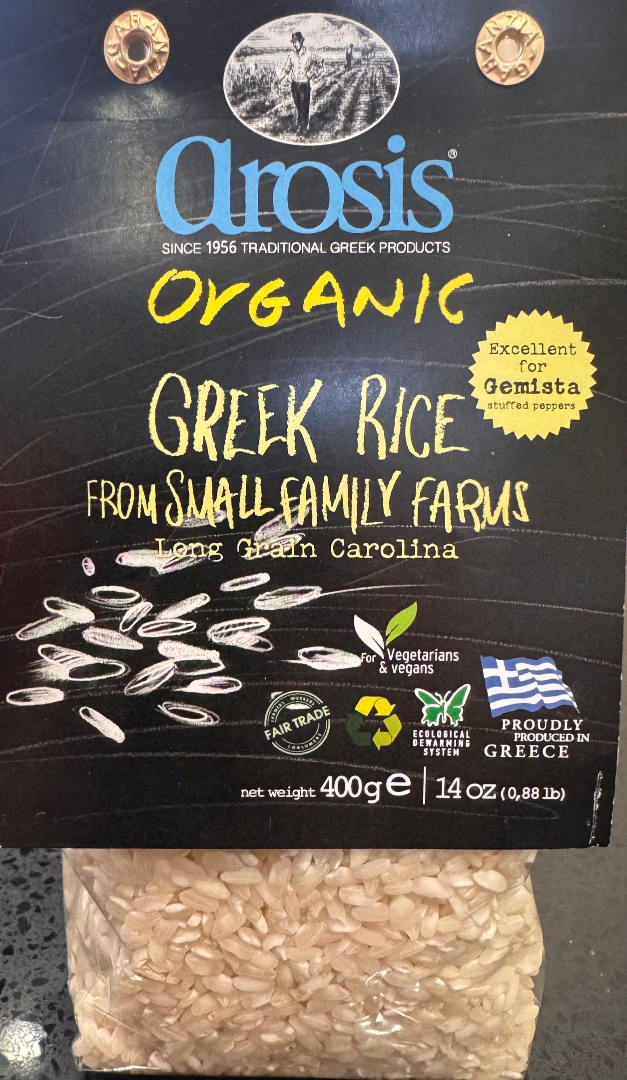Organic Long Grain Rice Carolina 400