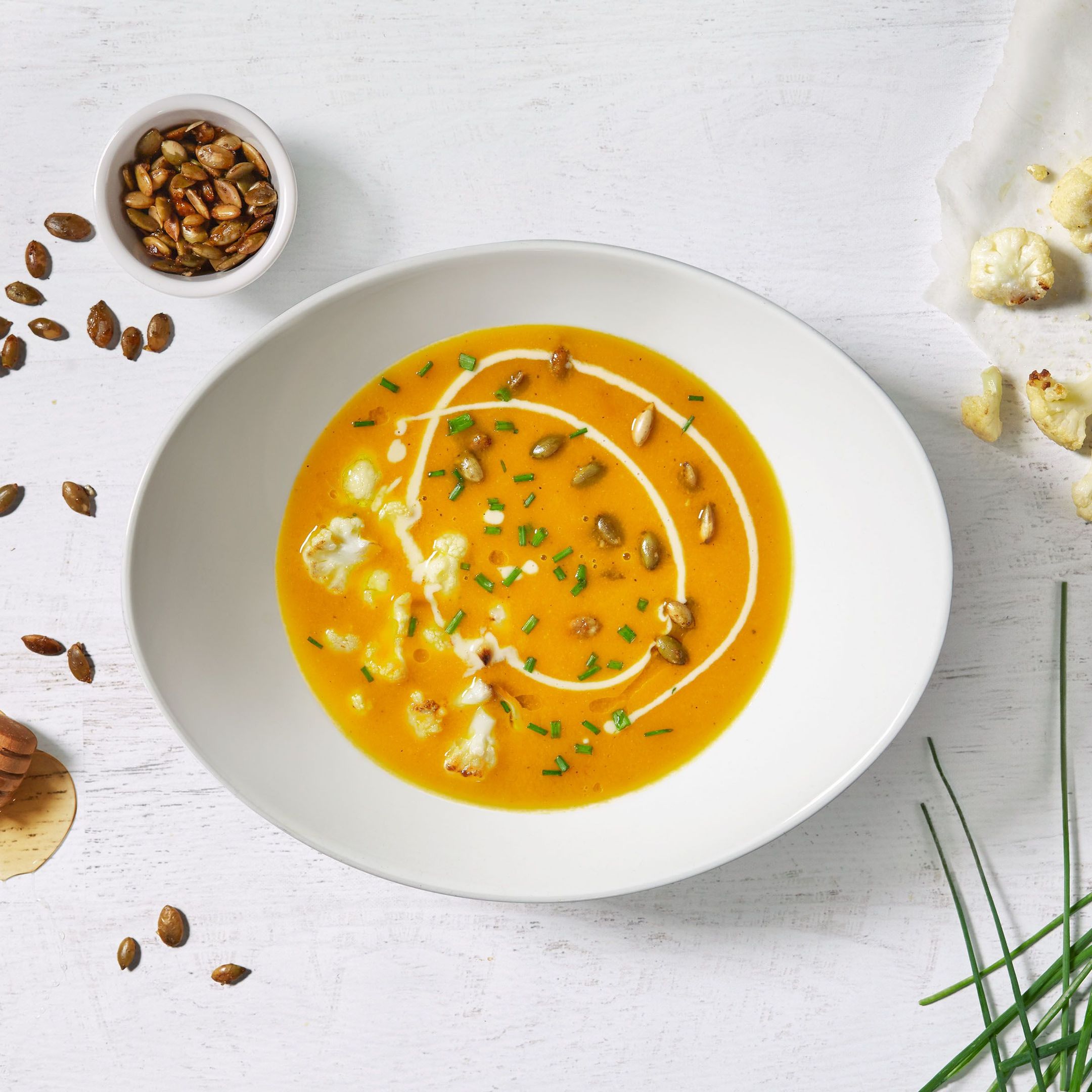 Pumpkin Cauliflower Soup