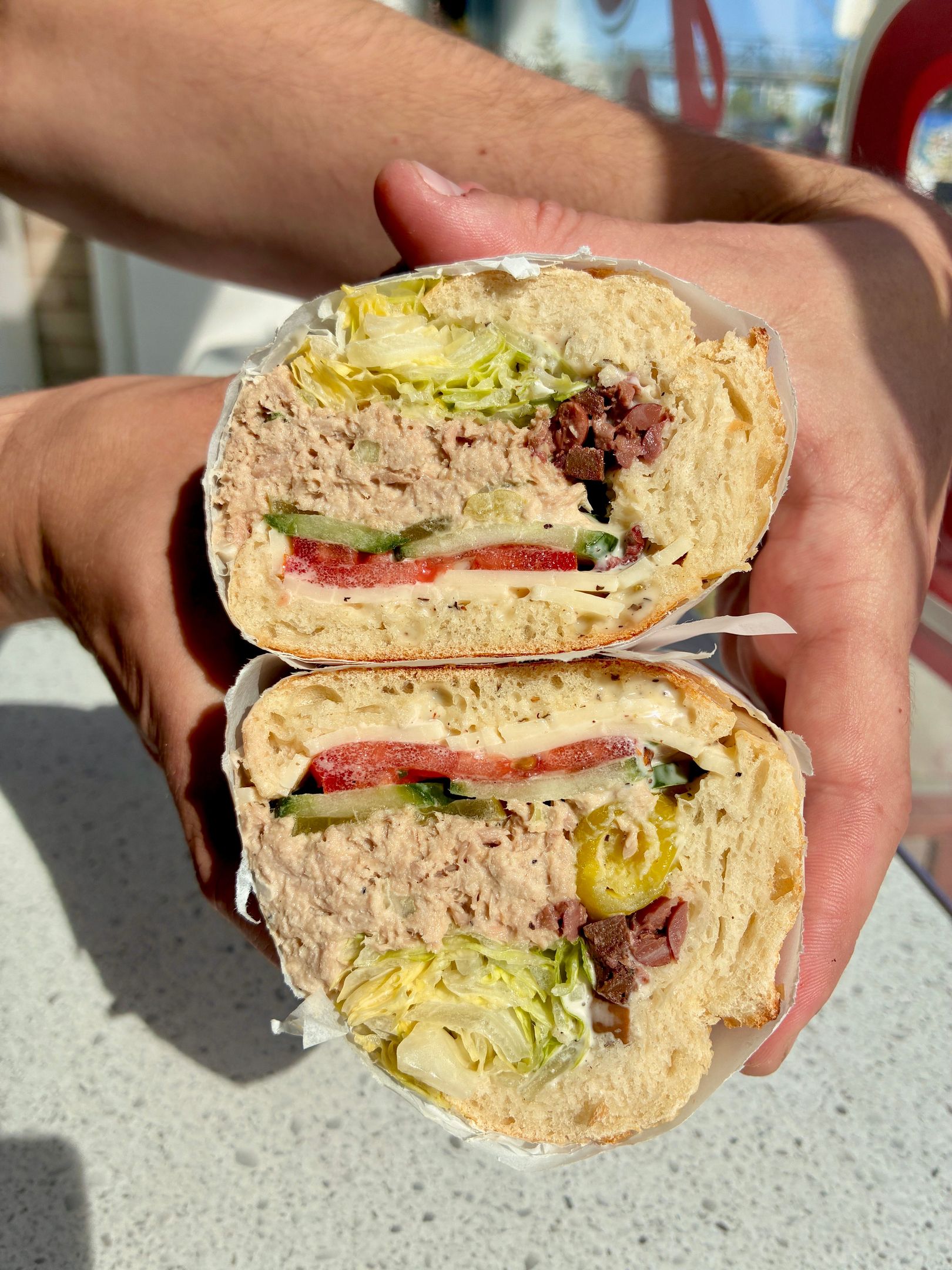 "The Works" Tuna Sandwich