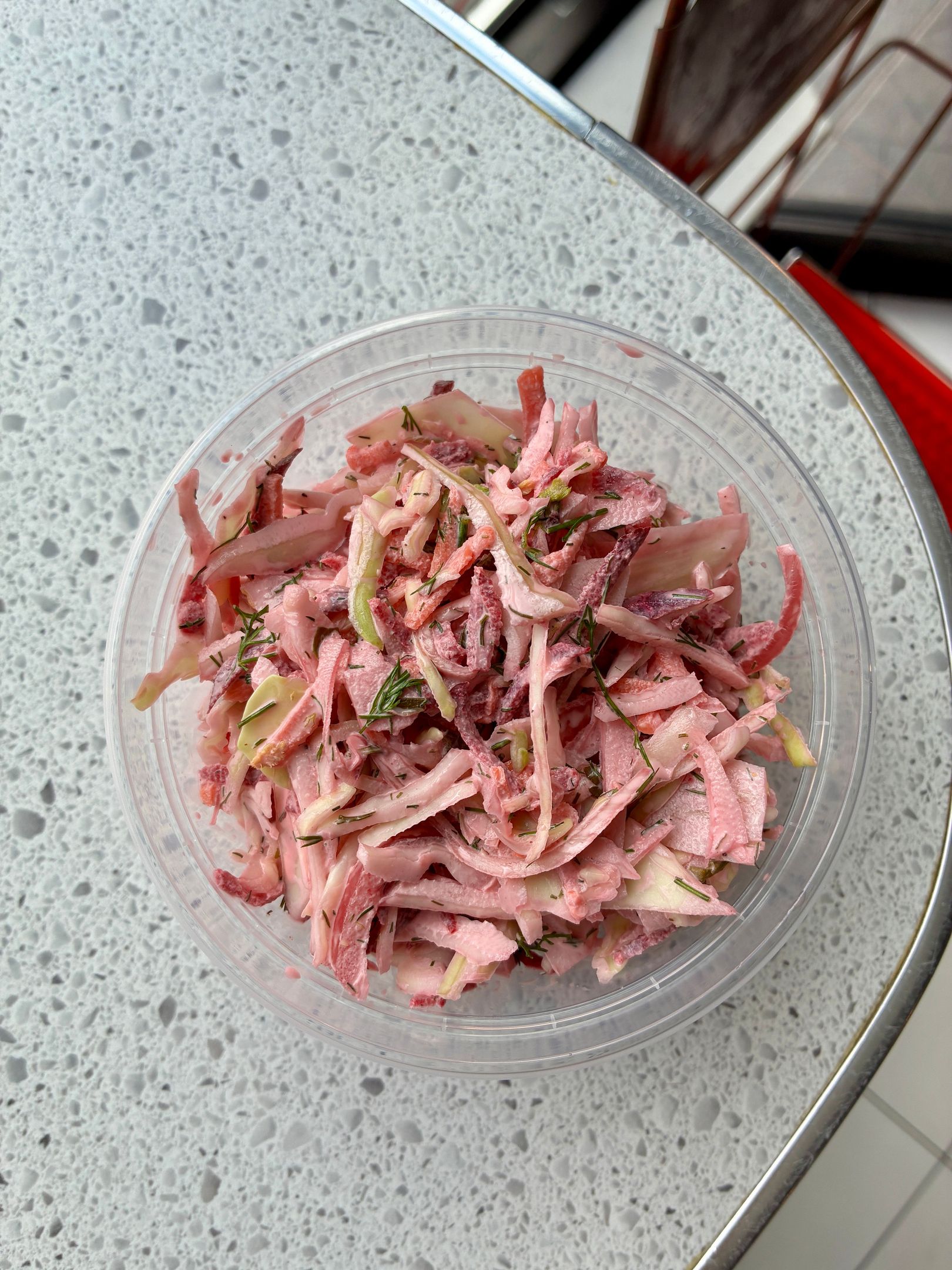Creamy Beet & Dill Coleslaw
