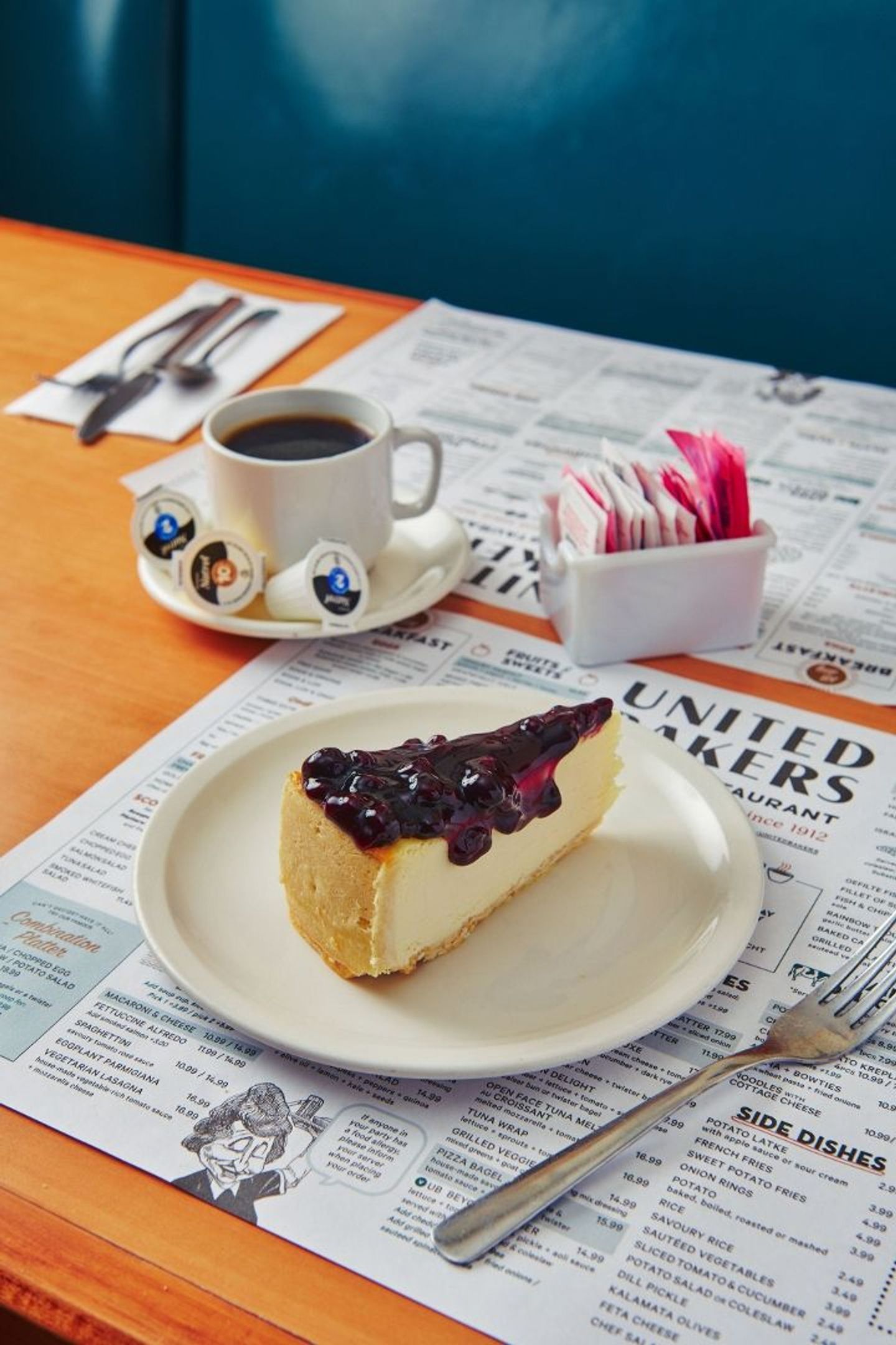 Blueberry Cheesecake Slice