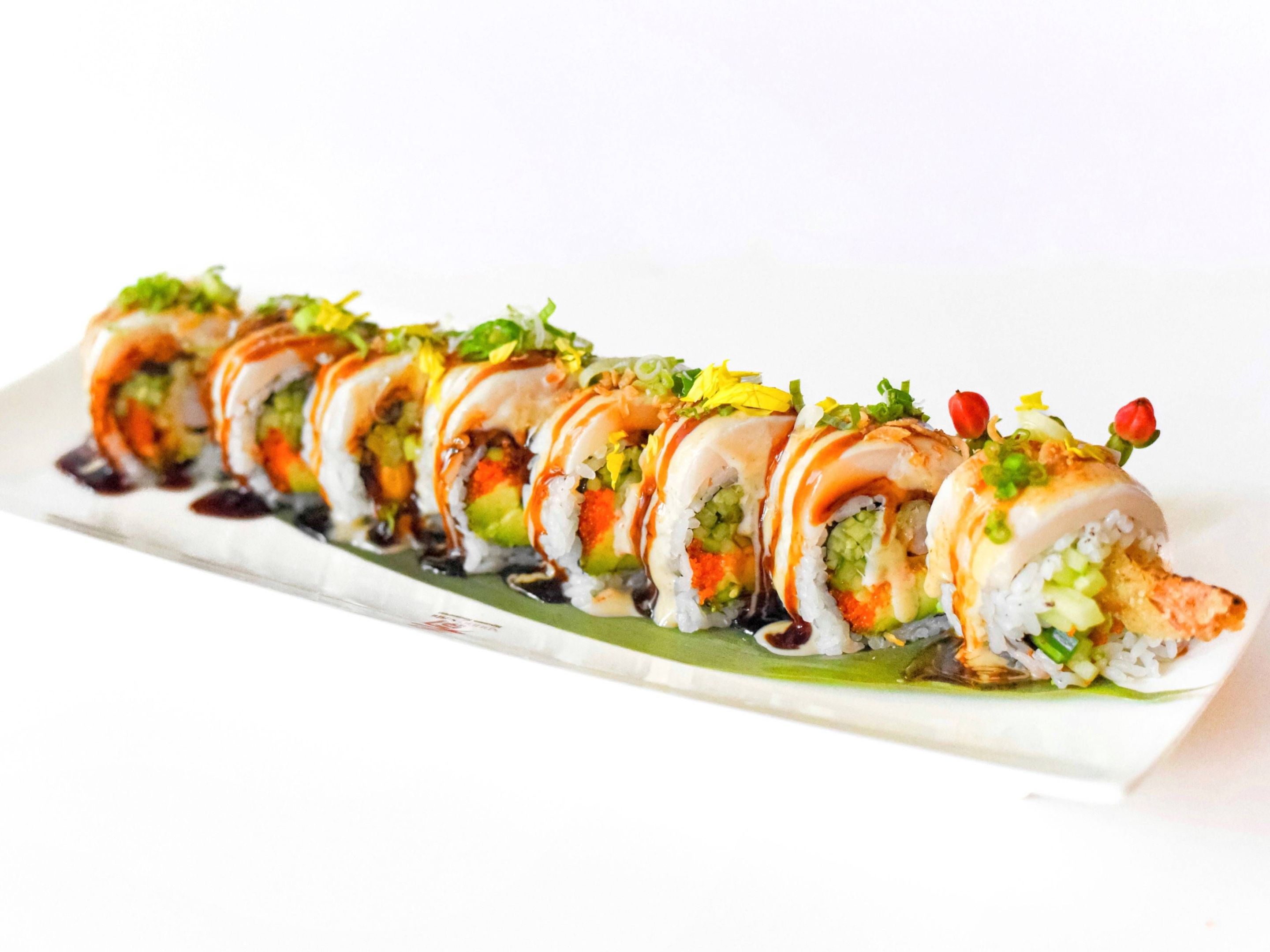 Torched White Dragon Roll (8pc)