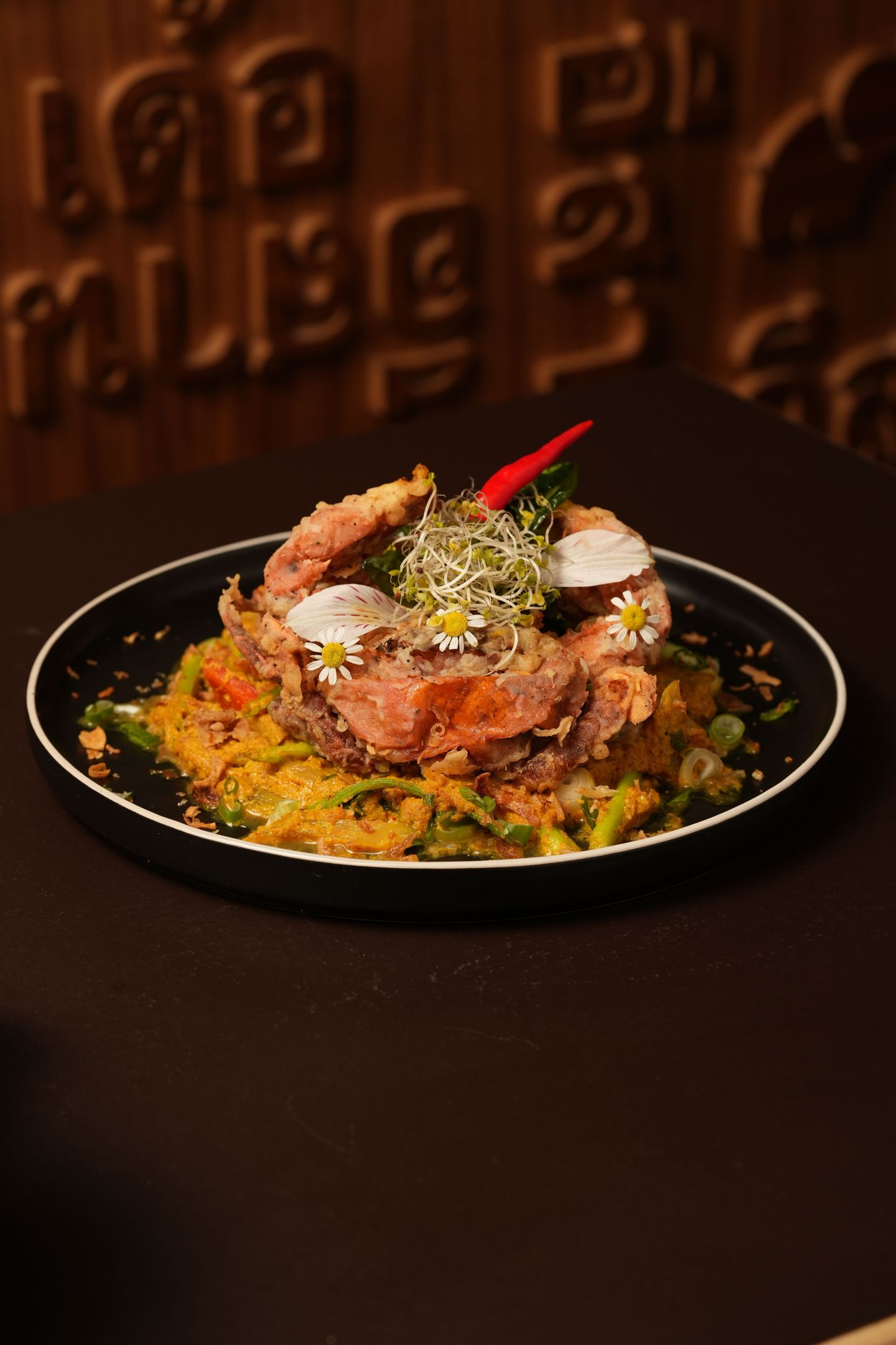 Soft Shelled Crab  w/ scrambled Egg