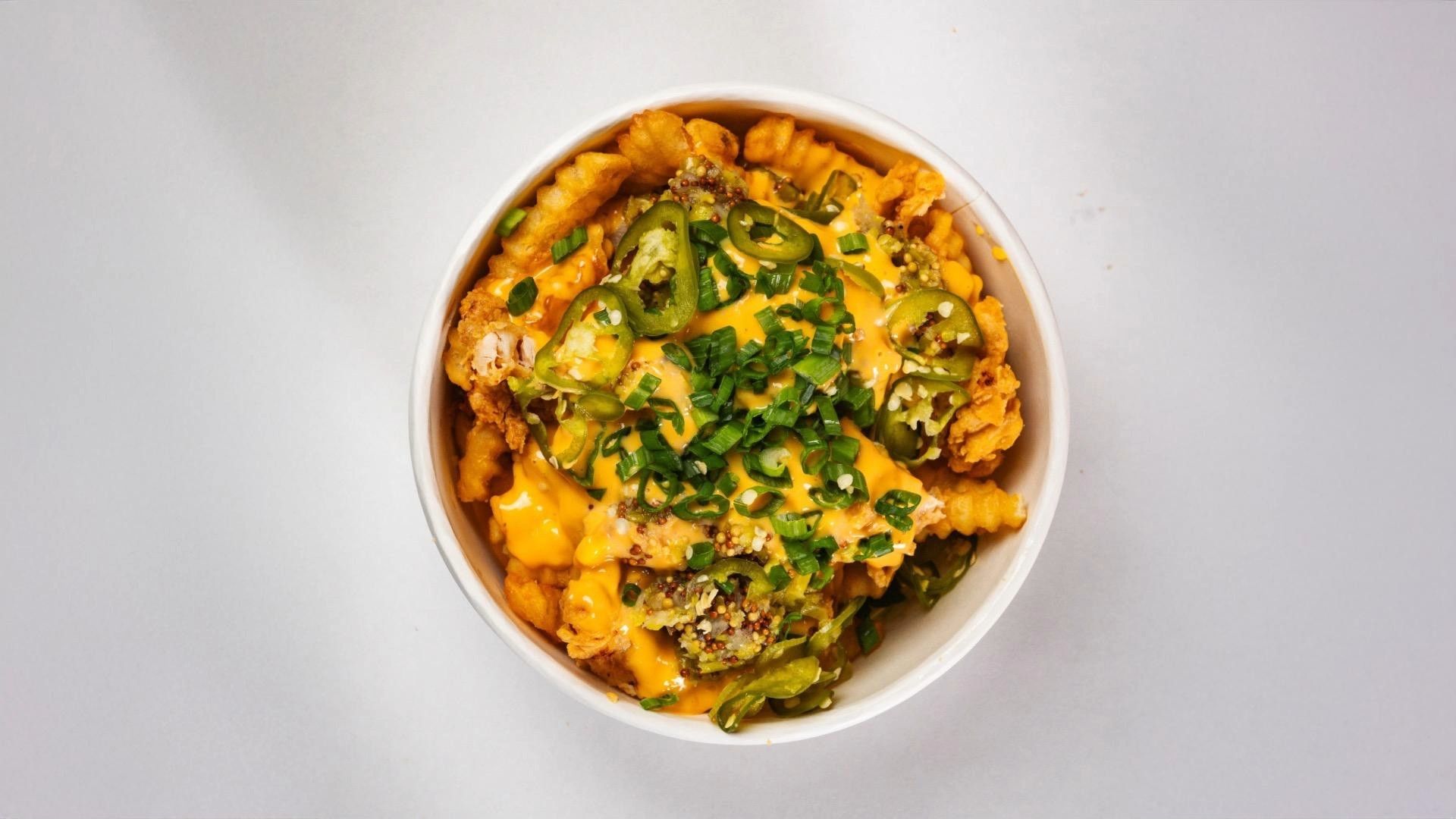 Hot cheesy chicken fries