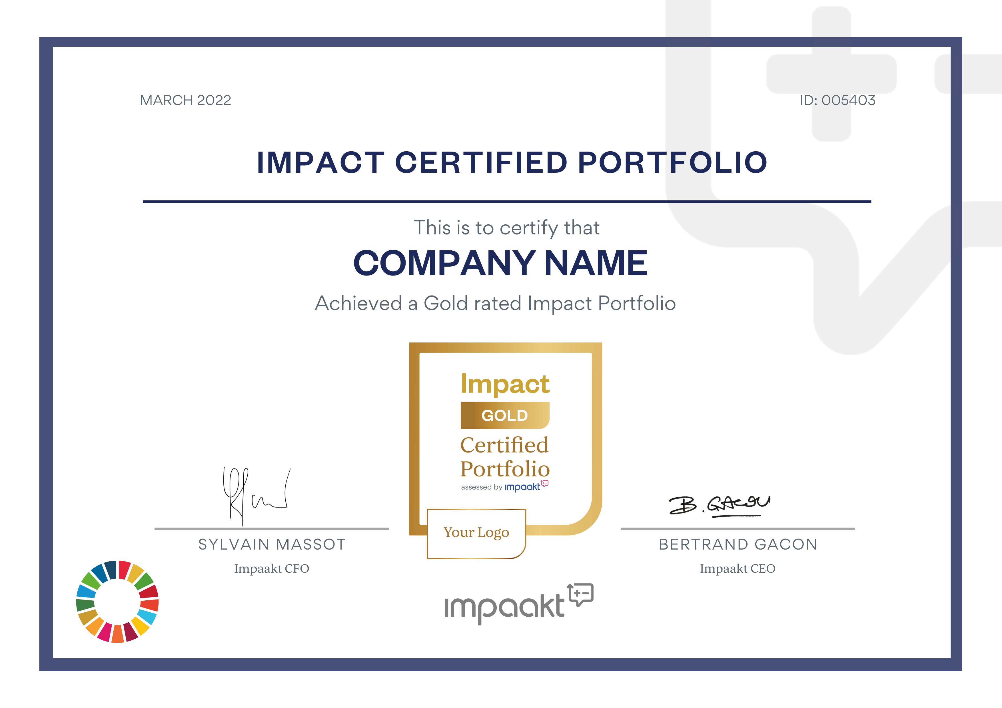 Impaakt Get your portfolio Impact Certified demonstrate the