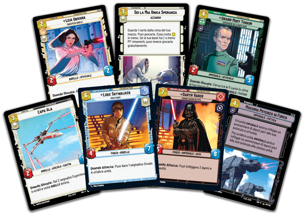 star wars unlimited tcg come si gioca