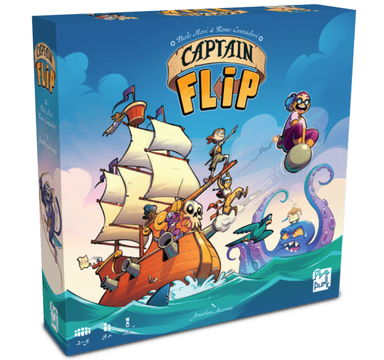 [COSA GIOCARE AL COMICON 2024][Asmodee Italia]Captain Flip, come si gioca – Raccogli il maggior numero di monete d’oro … ma attento a Captain Flip!!