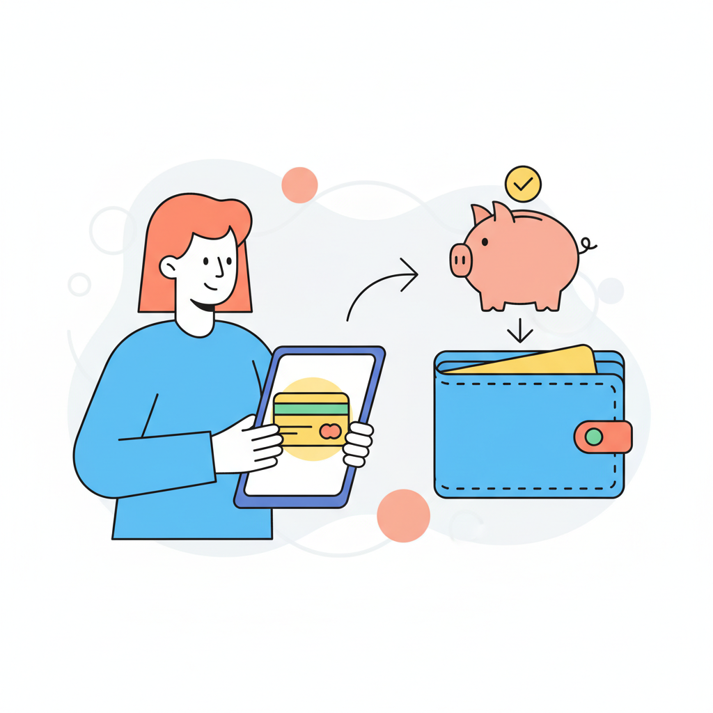 a person applying for a credit card - AI generated illustration