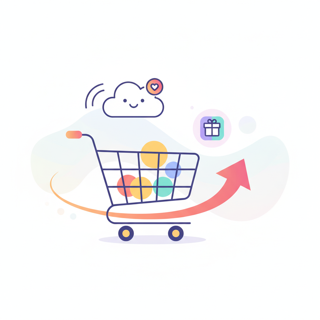 an abandoned cart reminder - AI generated illustration