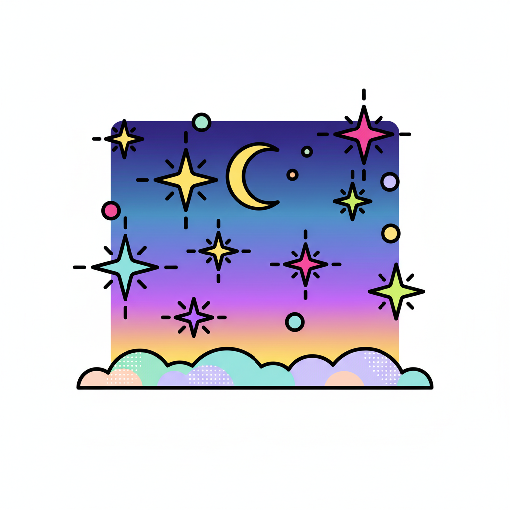a night sky with stars - AI generated illustration