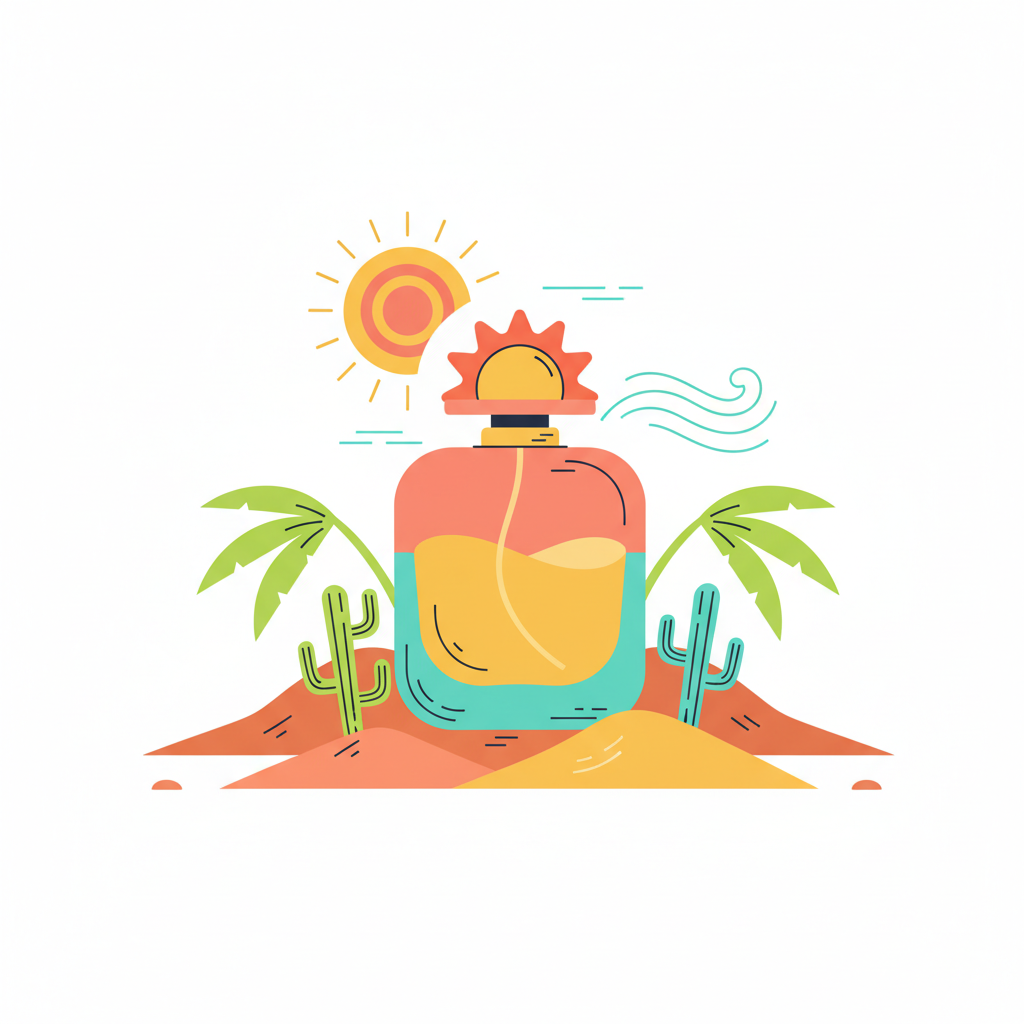 Illustration: Make a drsign prefiume in desert