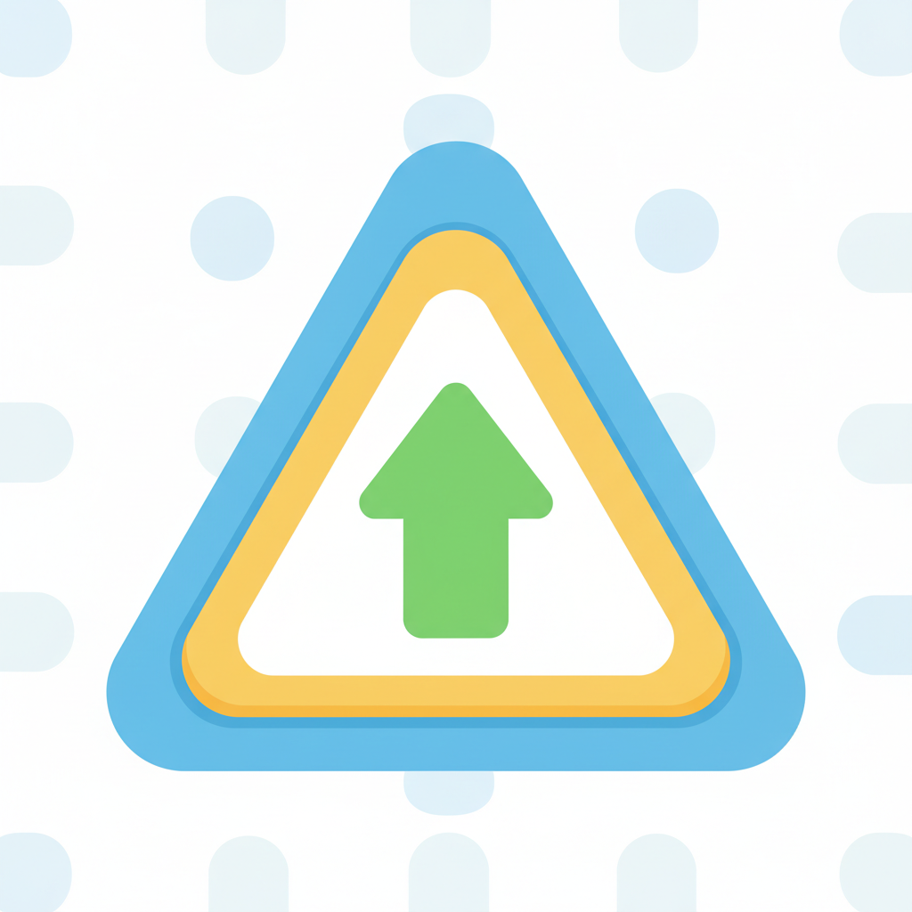 a warning triangle alert - AI generated illustration