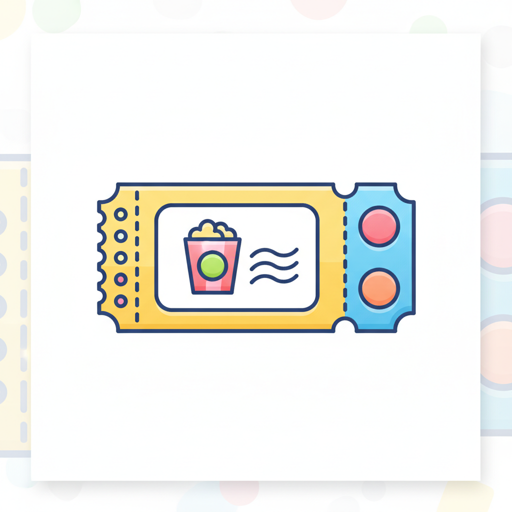 a movie ticket stub - AI generated illustration