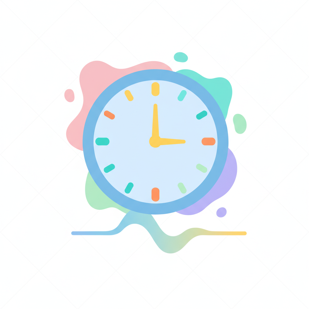 a clock on an office wall - AI generated illustration
